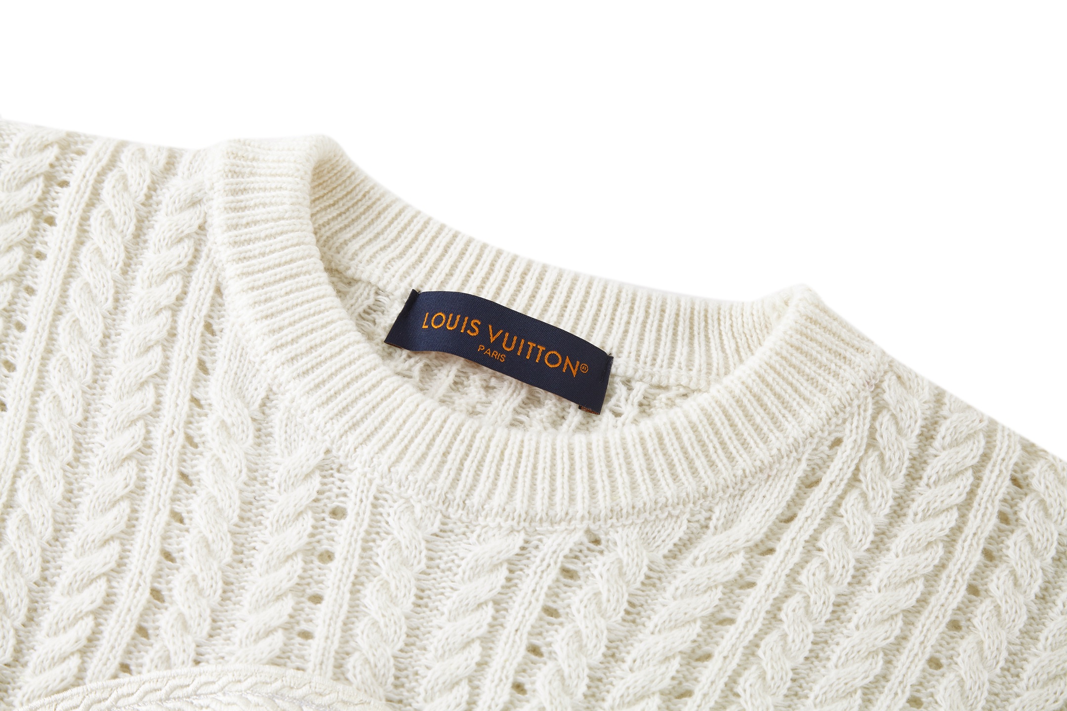Louis Vuitton Long-Sleeved Cable-Knit Crewneck（1AHVOE）