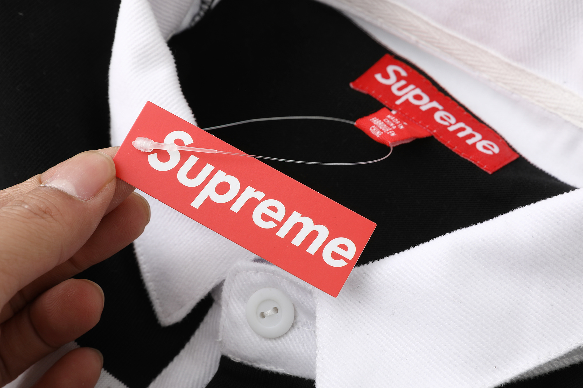 Supreme Stripe Rugby 'Black（SUP-FW25-012）