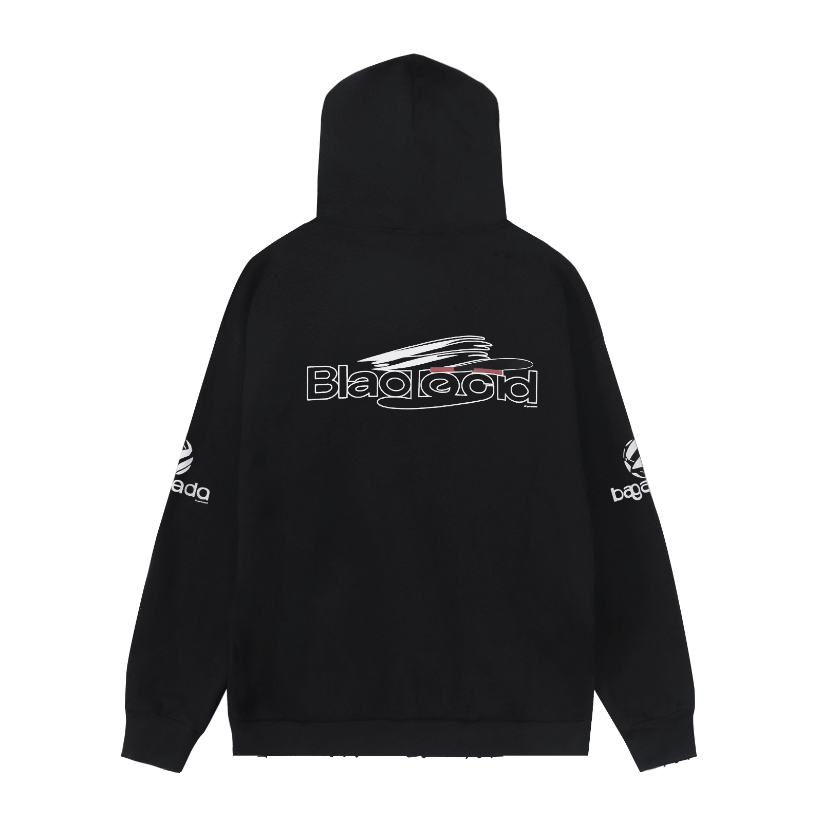 Balenciaga Ai Generated Hoodie Medium Fit in Black/white（767877TQVF99034）