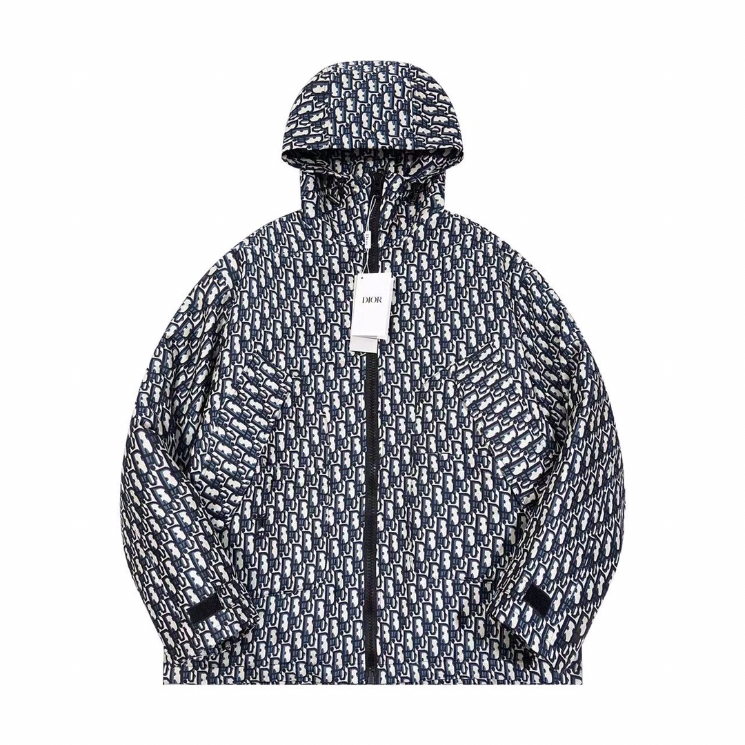 Dior waterproof hooded jacket（327C25A2970-X5803）