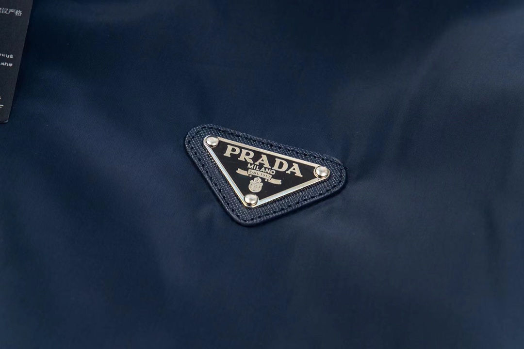 Prada Black/blue Re-nylon Jacket (SGC603-1WQ9-F0D9M-S-OOO）