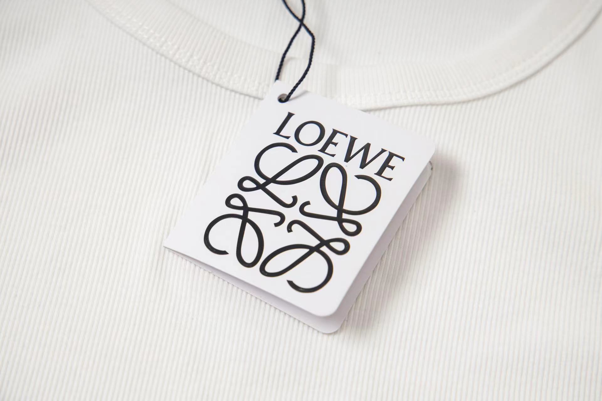 Loewe Anagram Tank Top In Cotton Slim Fit Black(H526Y23X24-1100）