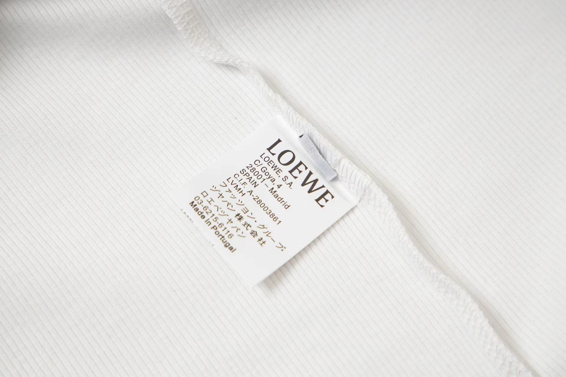 Loewe Anagram Tank Top In Cotton Slim Fit Black(H526Y23X24-1100）