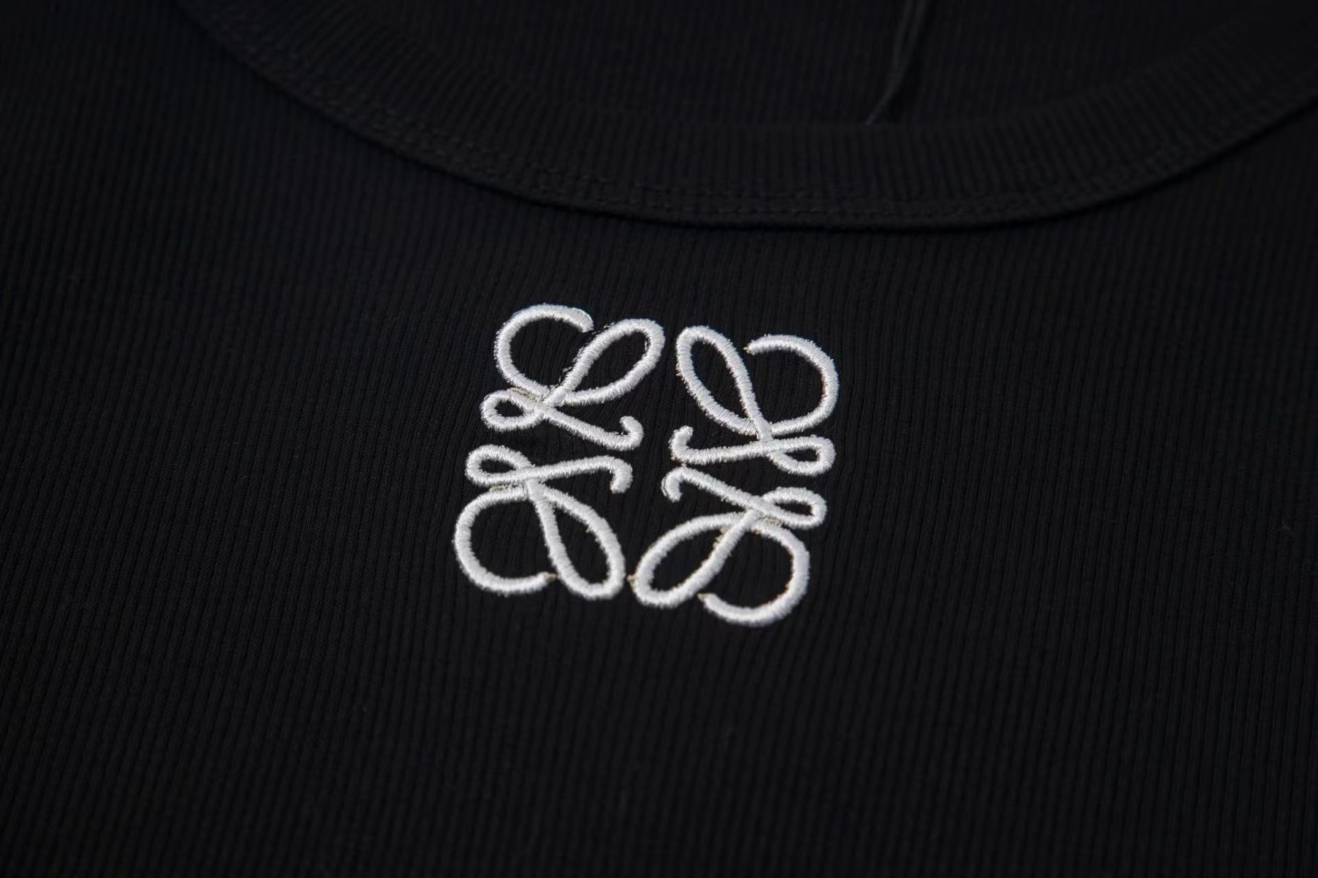 Loewe Anagram Tank Top In Cotton Slim Fit Black(H526Y23X24-1100）