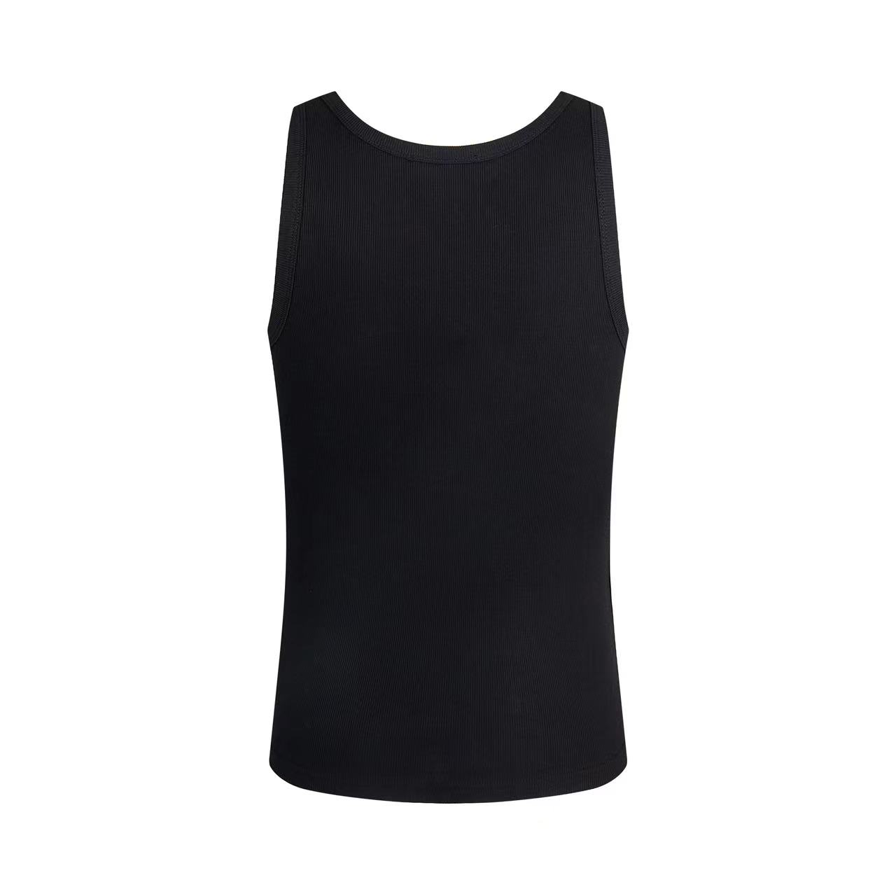 Loewe Anagram Tank Top In Cotton Slim Fit Black(H526Y23X24-1100）