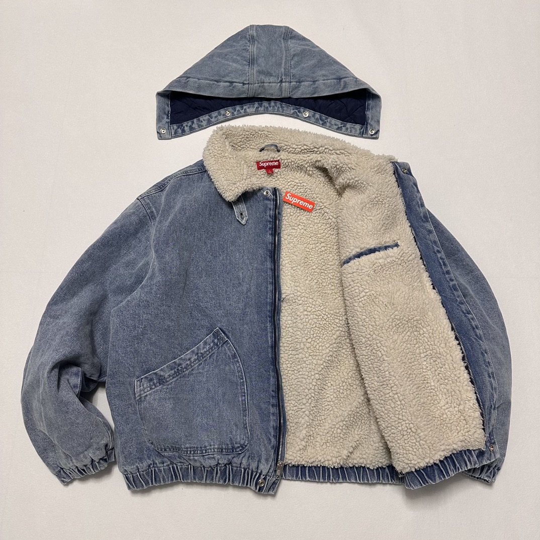 Supreme Faux Shearling Lined Bomber Jacket（SUP-FW24-110）