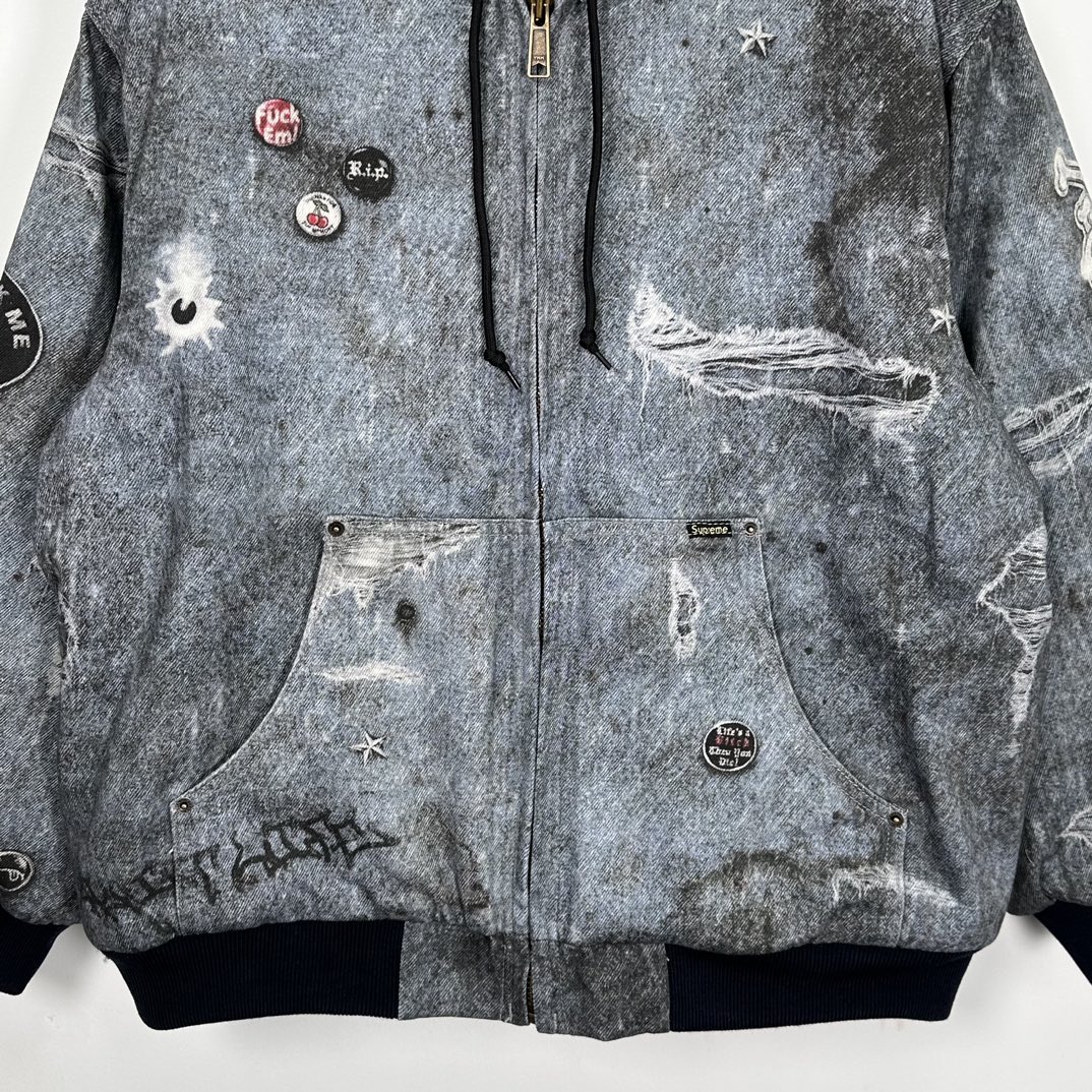 Supreme HJR Trompe L'oel Hooded Work Jacket（SUP-FW24-186）