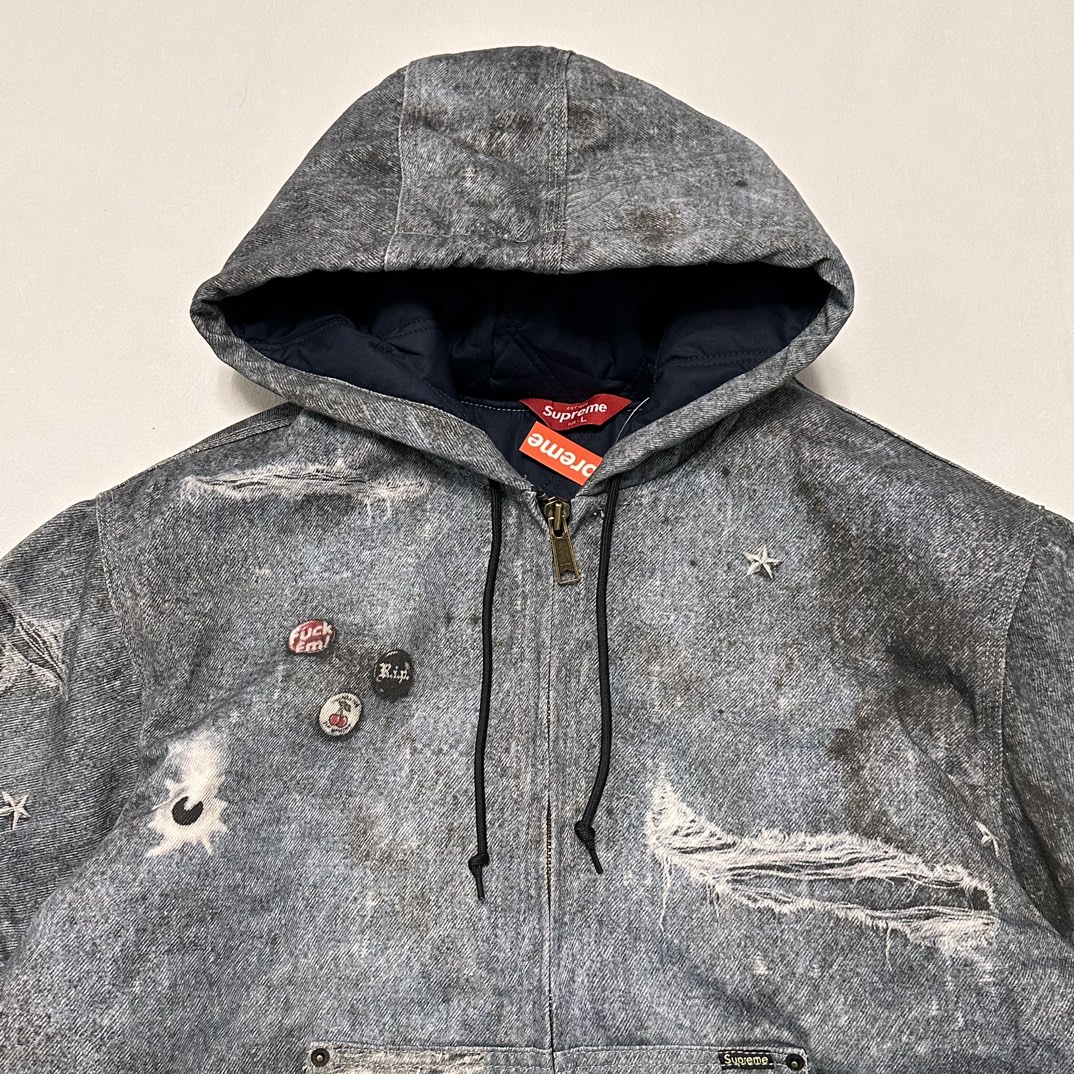 Supreme HJR Trompe L'oel Hooded Work Jacket（SUP-FW24-186）