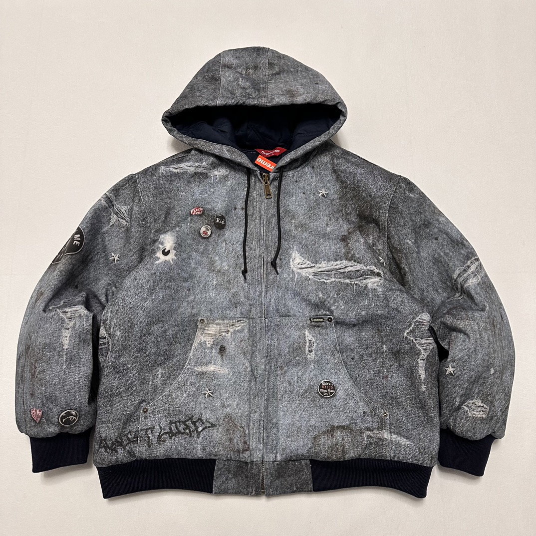 Supreme HJR Trompe L'oel Hooded Work Jacket(SUP-FW24-186) Supreme HJR Trompe L'oel Hooded Work Jacket(SUP-FW24-186)