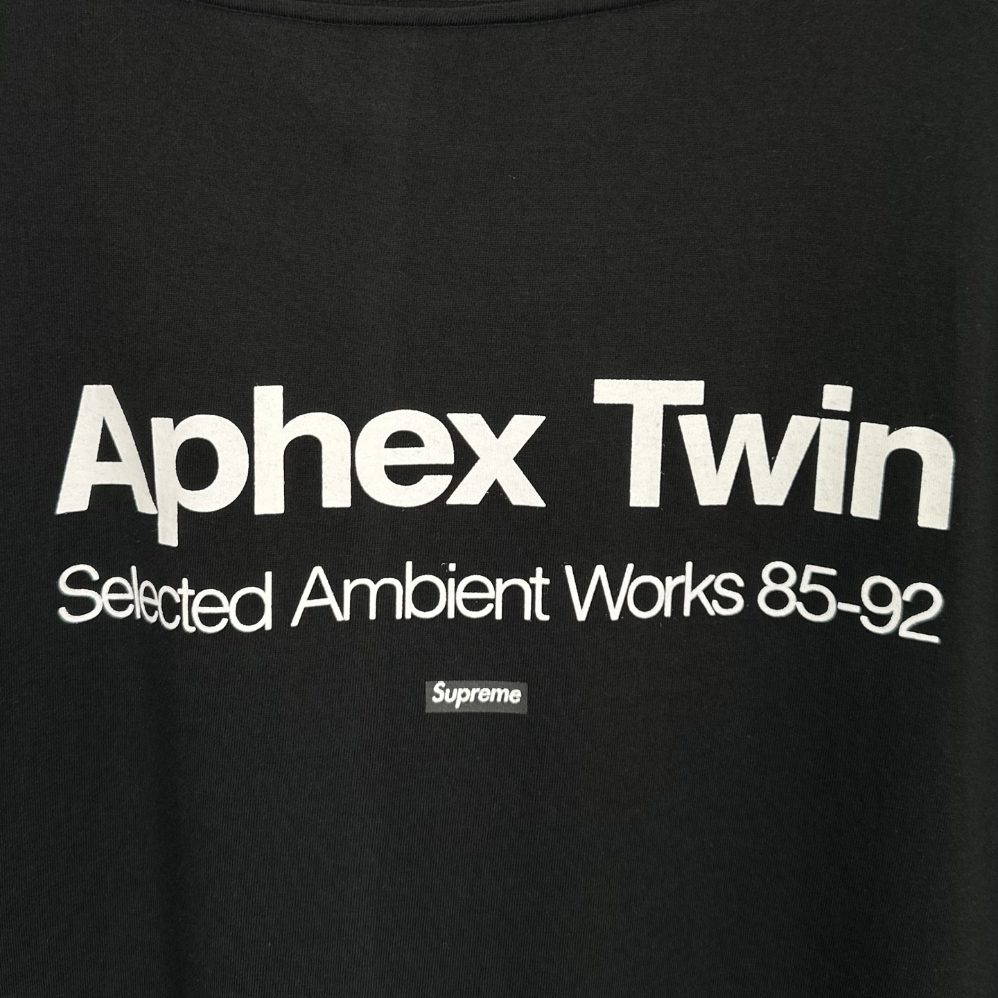Supreme x Aphex Twin Ambient Works Tee "Black" (SUP-SS25-WEEK2-009）