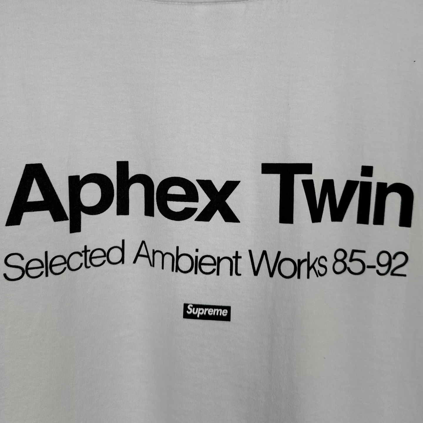 Supreme x Aphex Twin Ambient Works Tee "Black" (SUP-SS25-WEEK2-009）