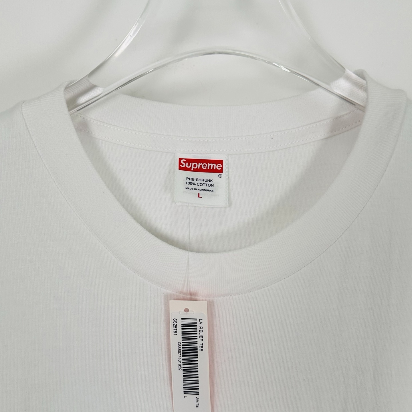 Supreme Los Angeles Fire Relief Box Logo Tee "White"（SUP-SS25-206）