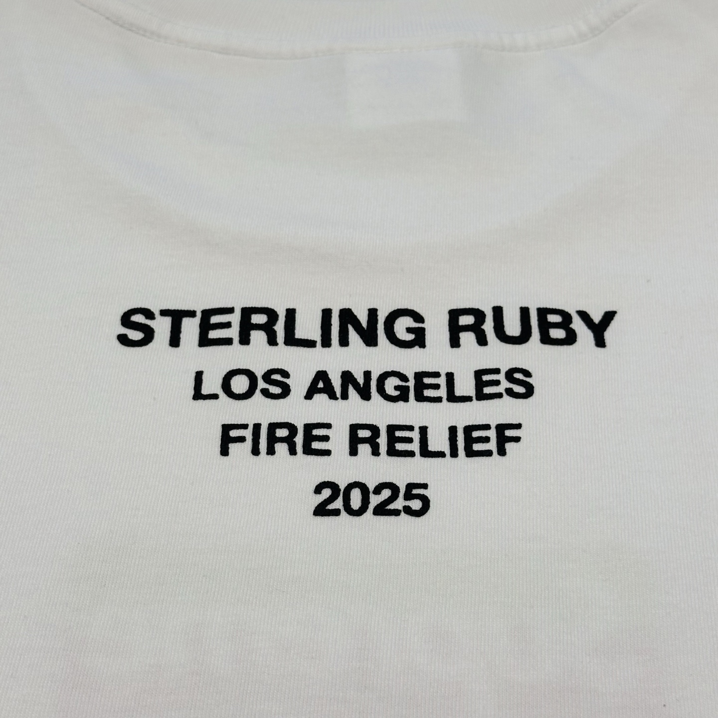 Supreme Los Angeles Fire Relief Box Logo Tee "White"（SUP-SS25-206）