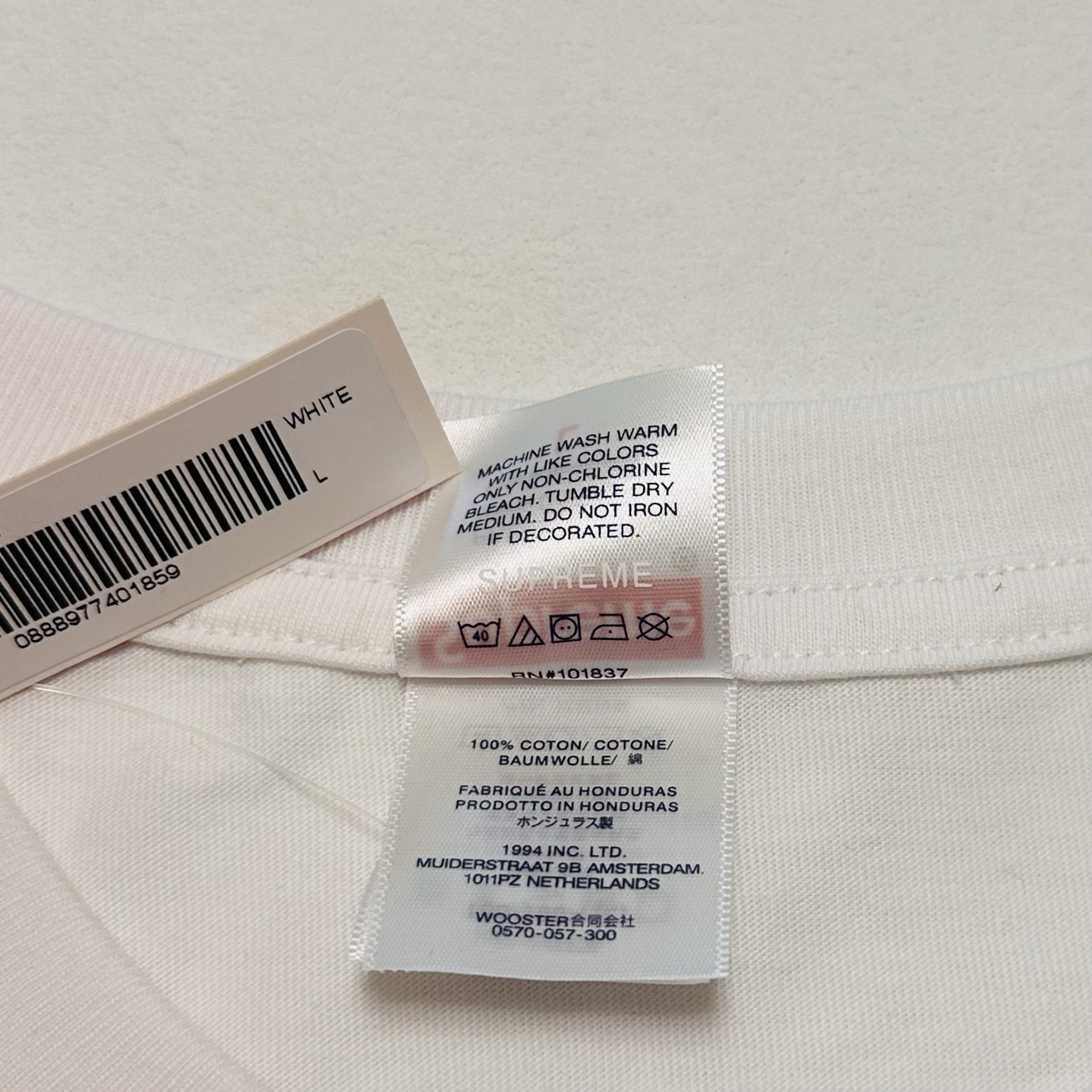 Supreme Los Angeles Fire Relief Box Logo Tee "White"（SUP-SS25-206）