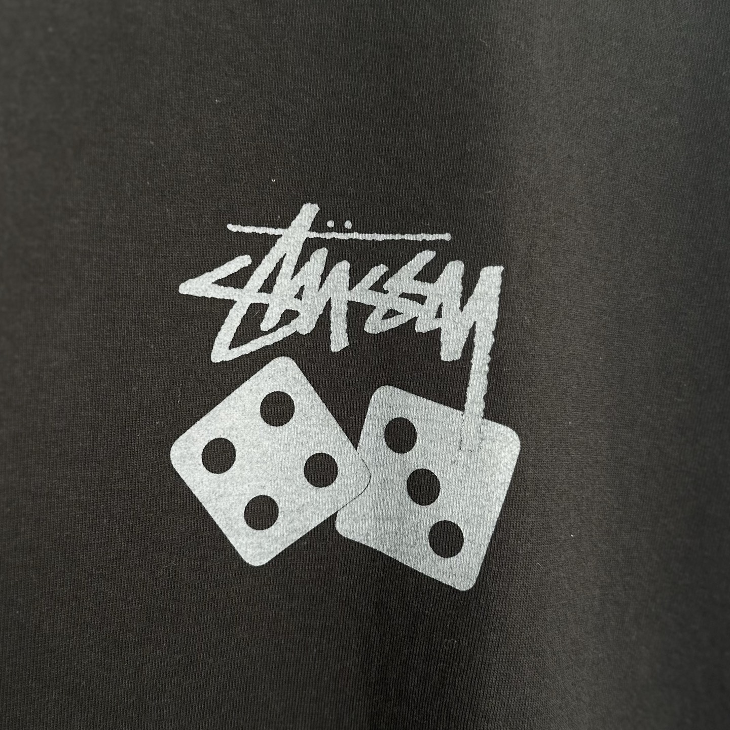 Stussy Dice Pigment Dyed Tee 'Black'（1904721）