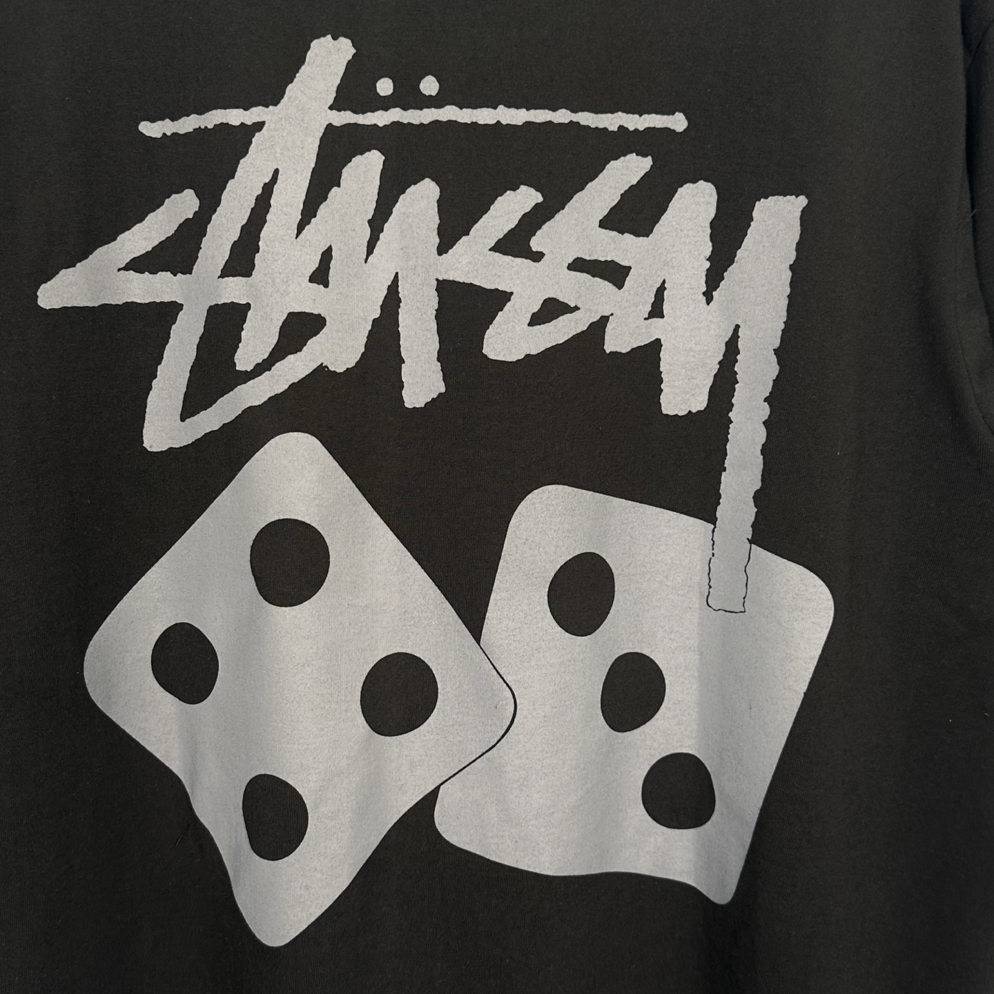 Stussy Dice Pigment Dyed Tee 'Black'（1904721）
