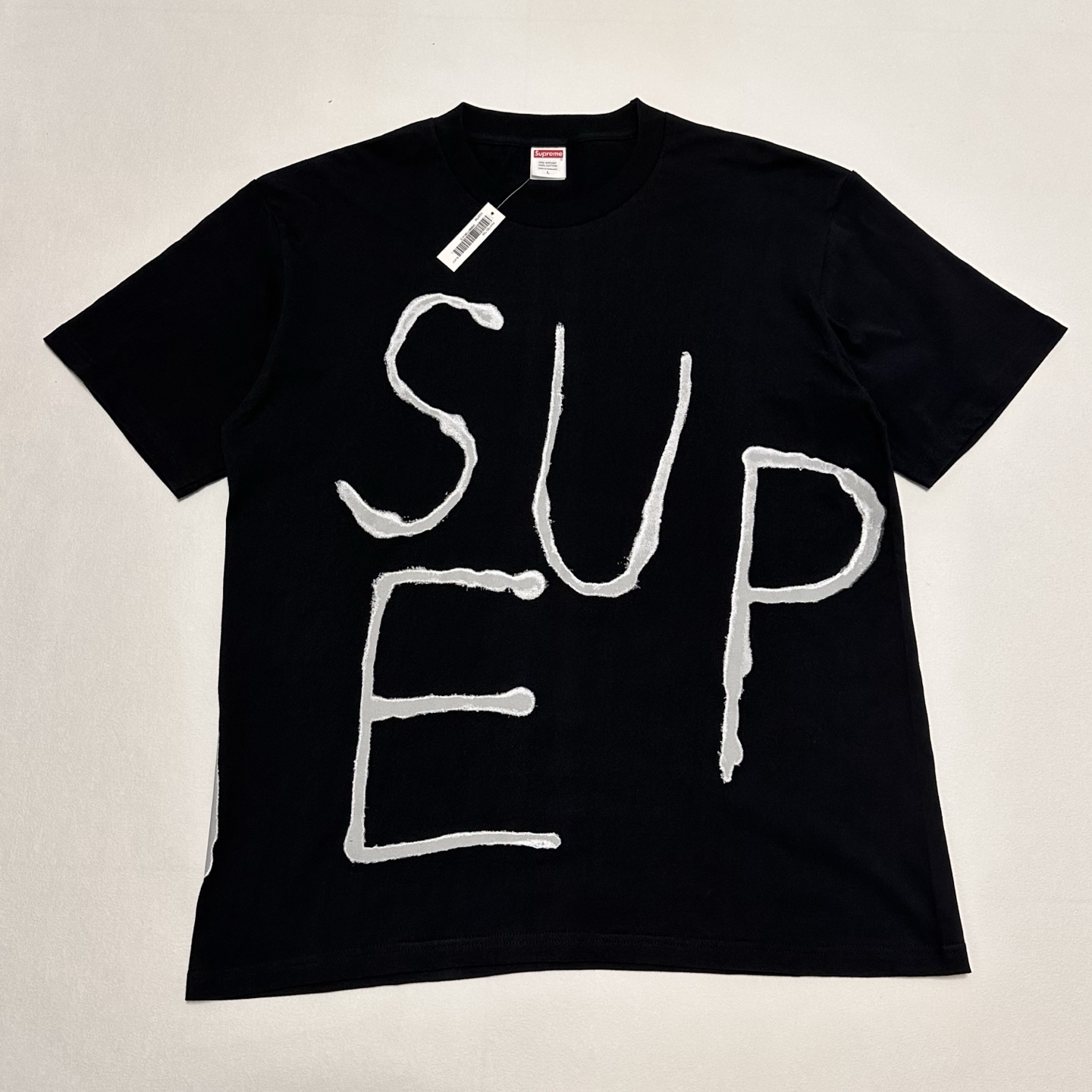 Supreme Painted Tee White（SUP-SS25-241）