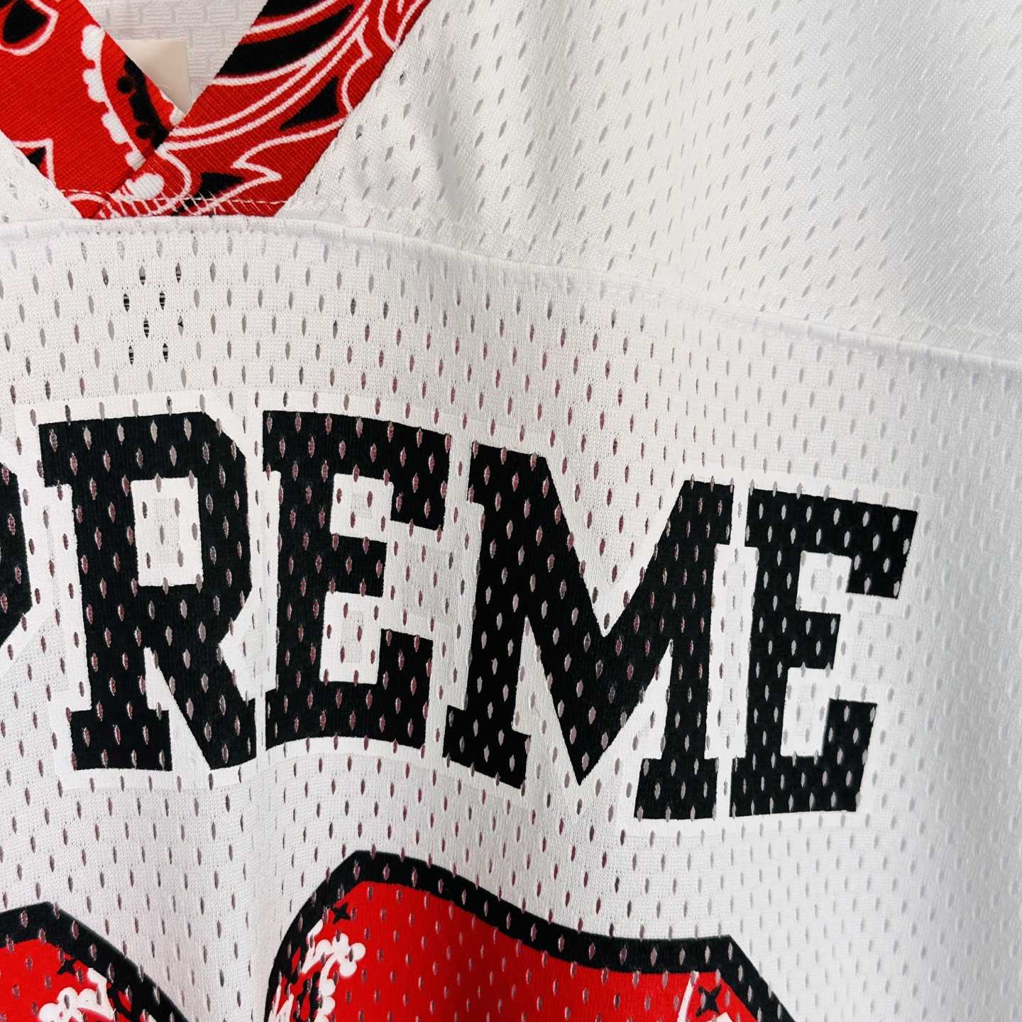Supreme Bandana Football Jersey (SUP-SS25-053）