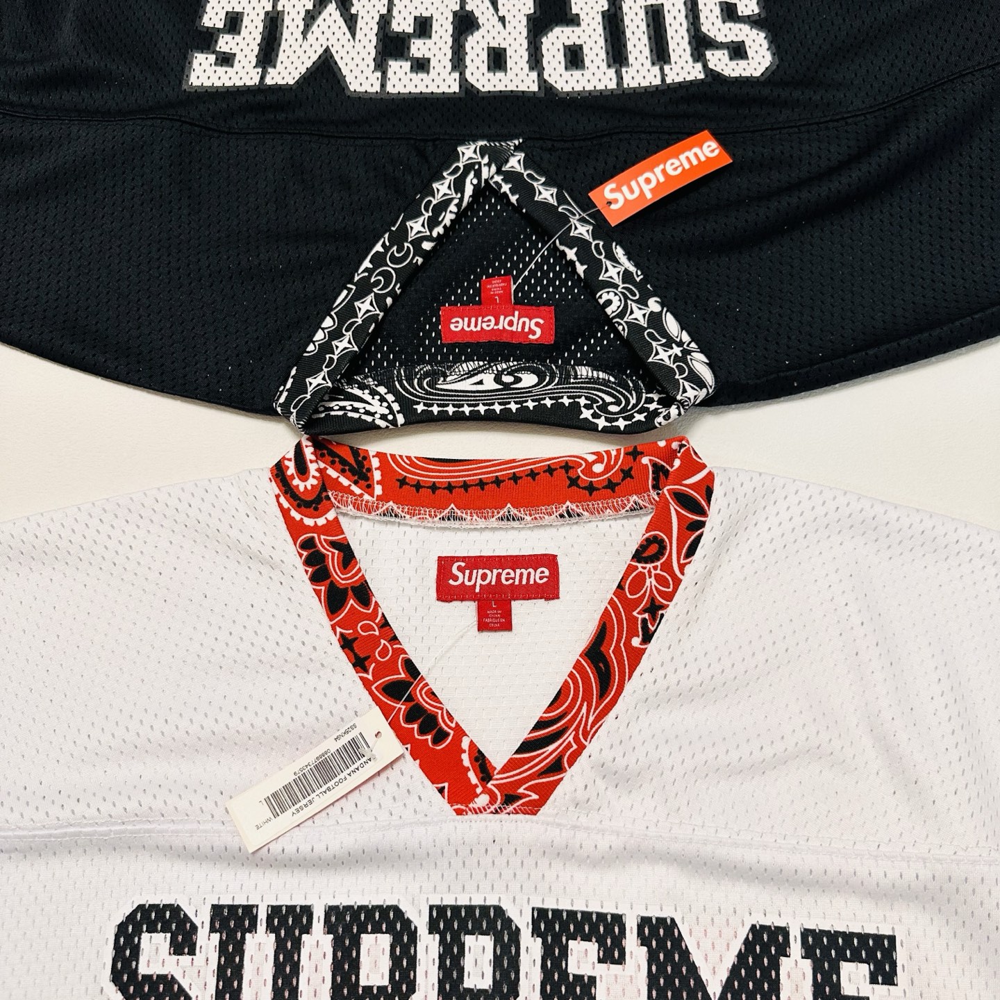 Supreme Bandana Football Jersey (SUP-SS25-053）