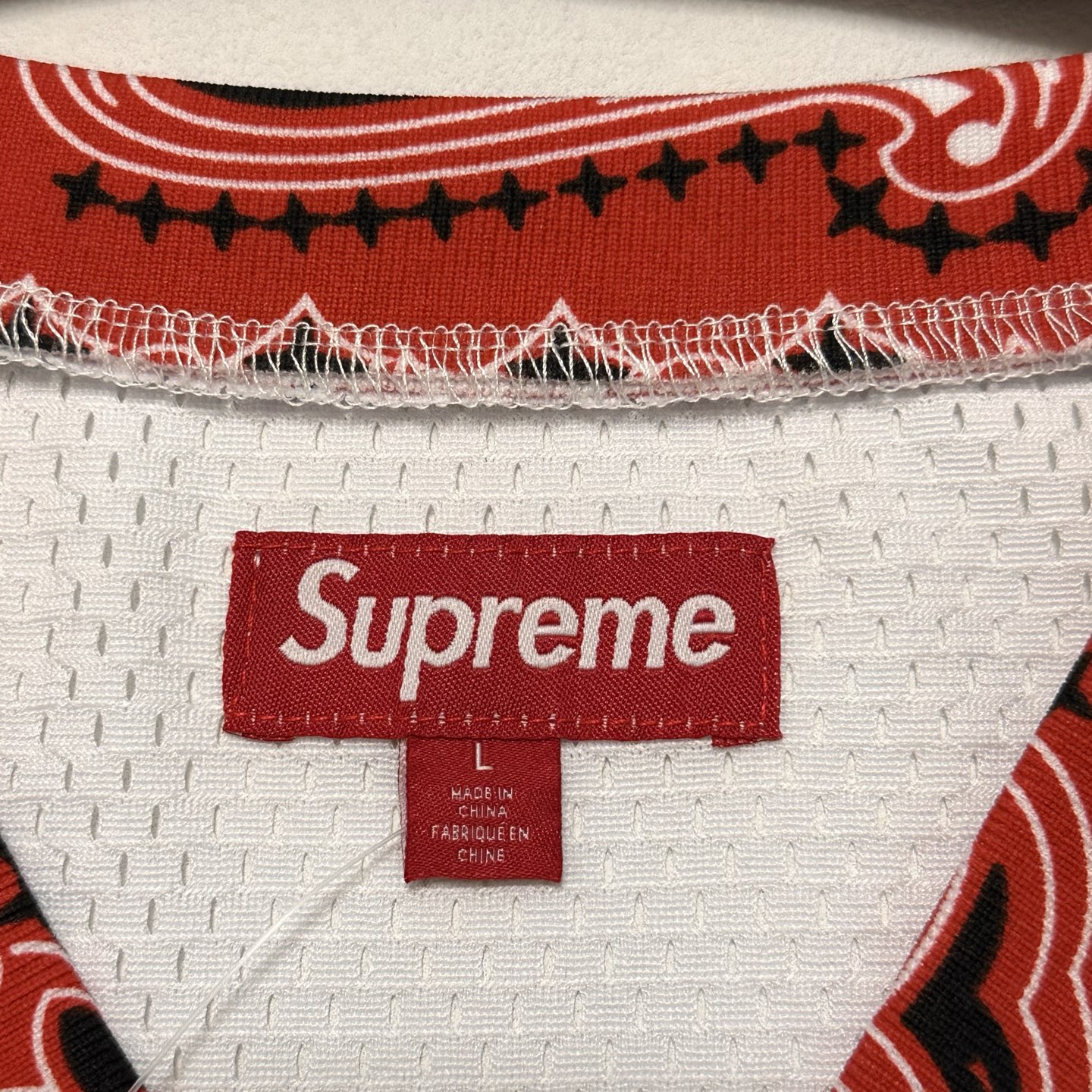 Supreme Bandana Football Jersey (SUP-SS25-053）
