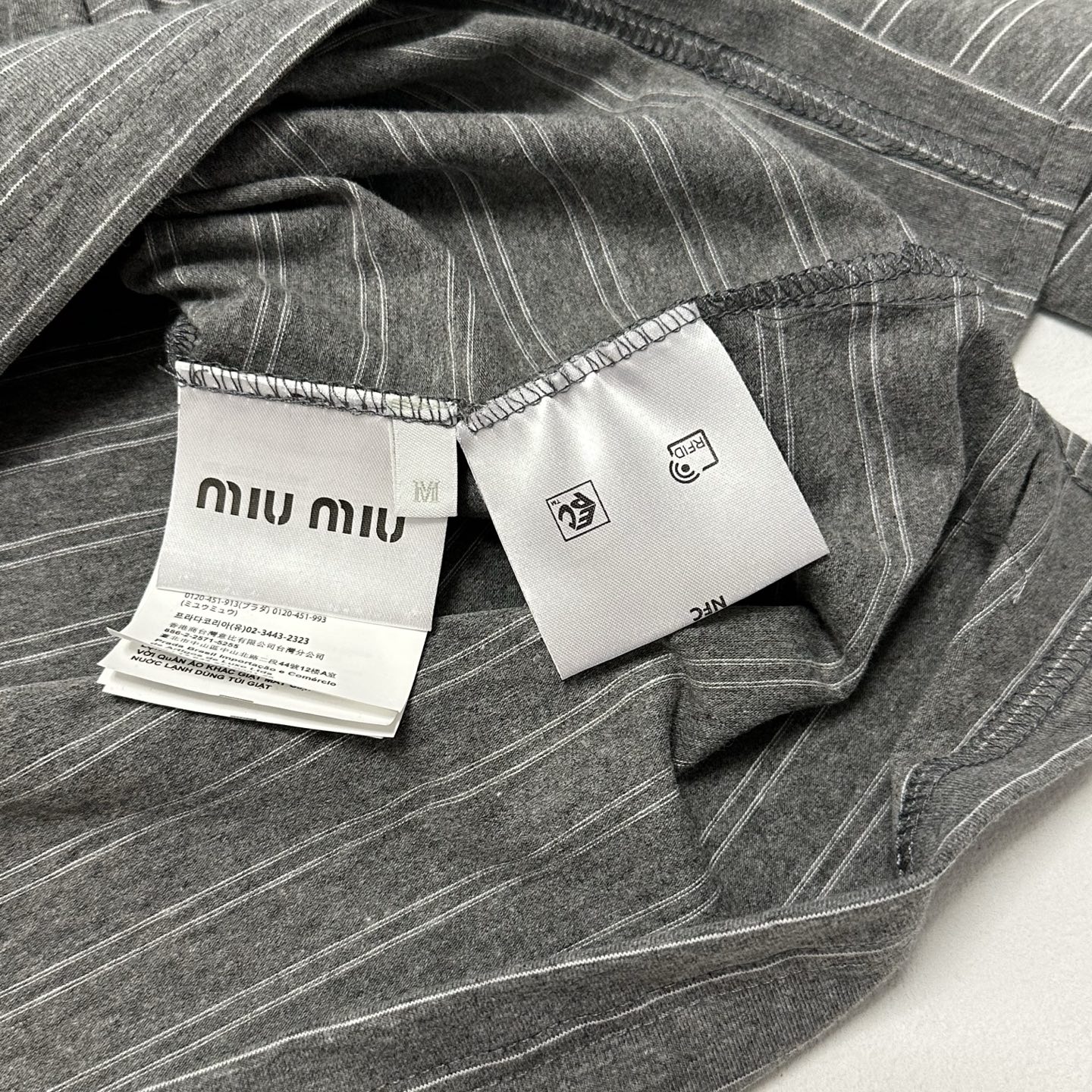 MiuMiu Cotton jersey polo shirt（MJL015-14RT-F0I13）