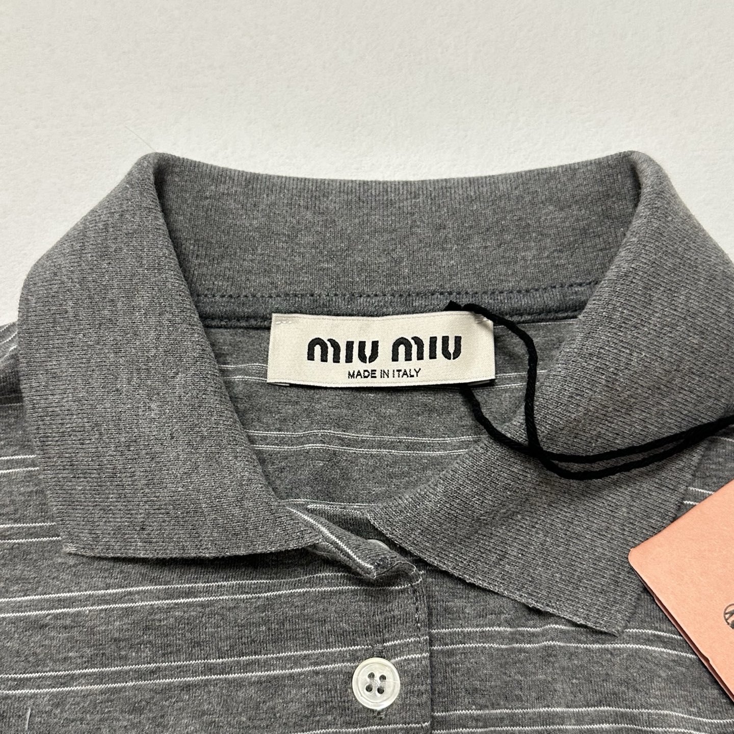MiuMiu Cotton jersey polo shirt（MJL015-14RT-F0I13）