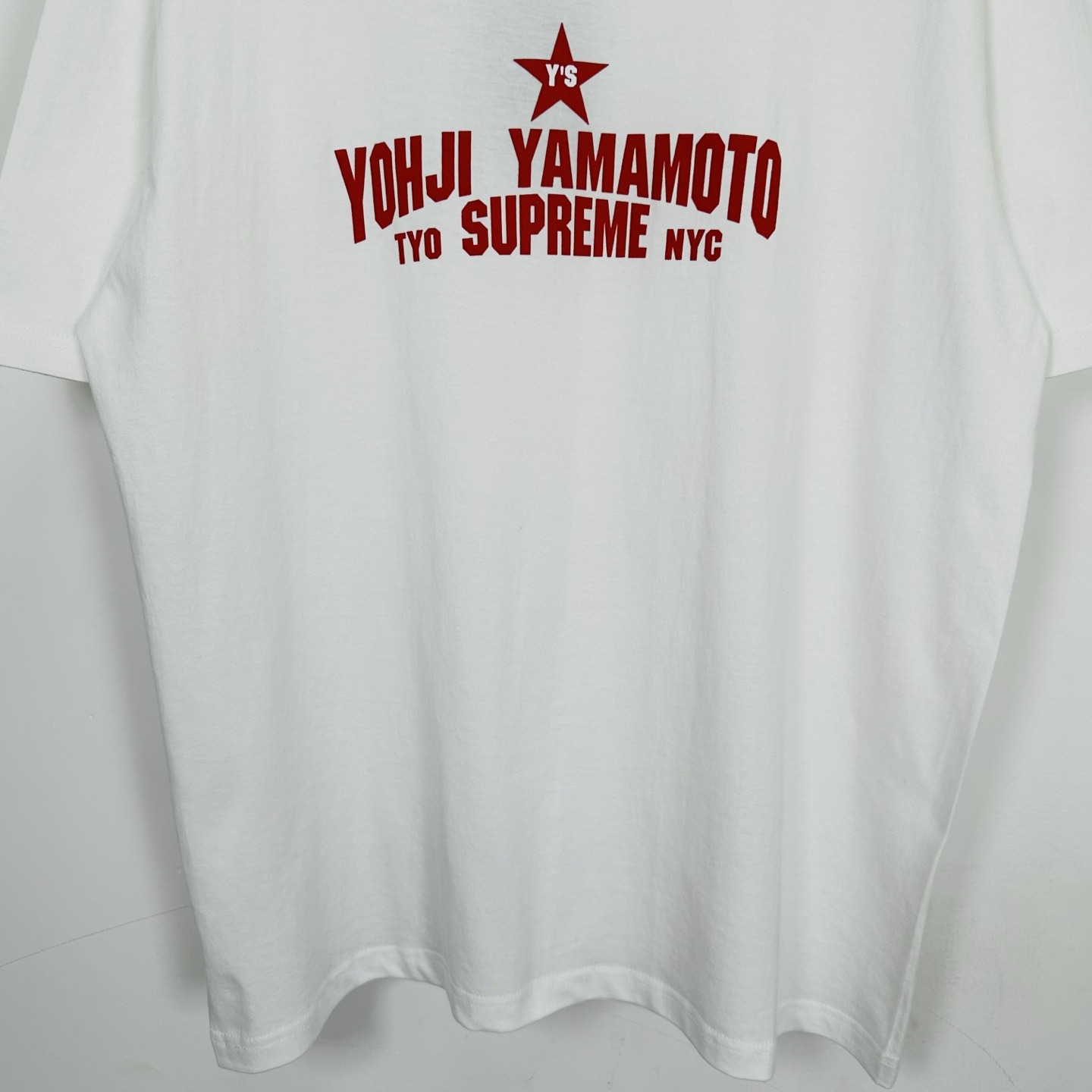 Supreme x Y's by Yohji Yamamoto Star Tee "White"（SUP-FW25-210）