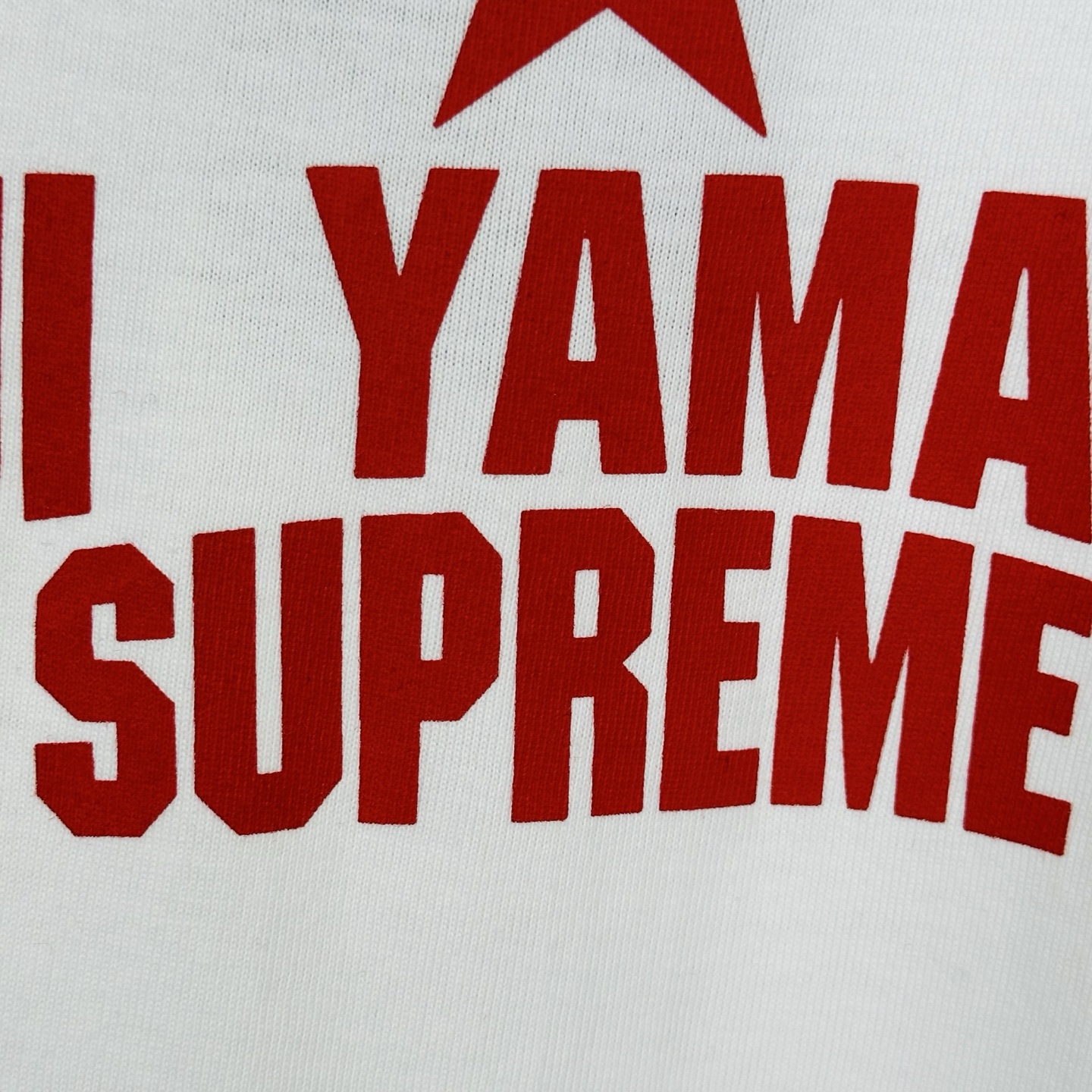 Supreme x Y's by Yohji Yamamoto Star Tee "White"（SUP-FW25-210）