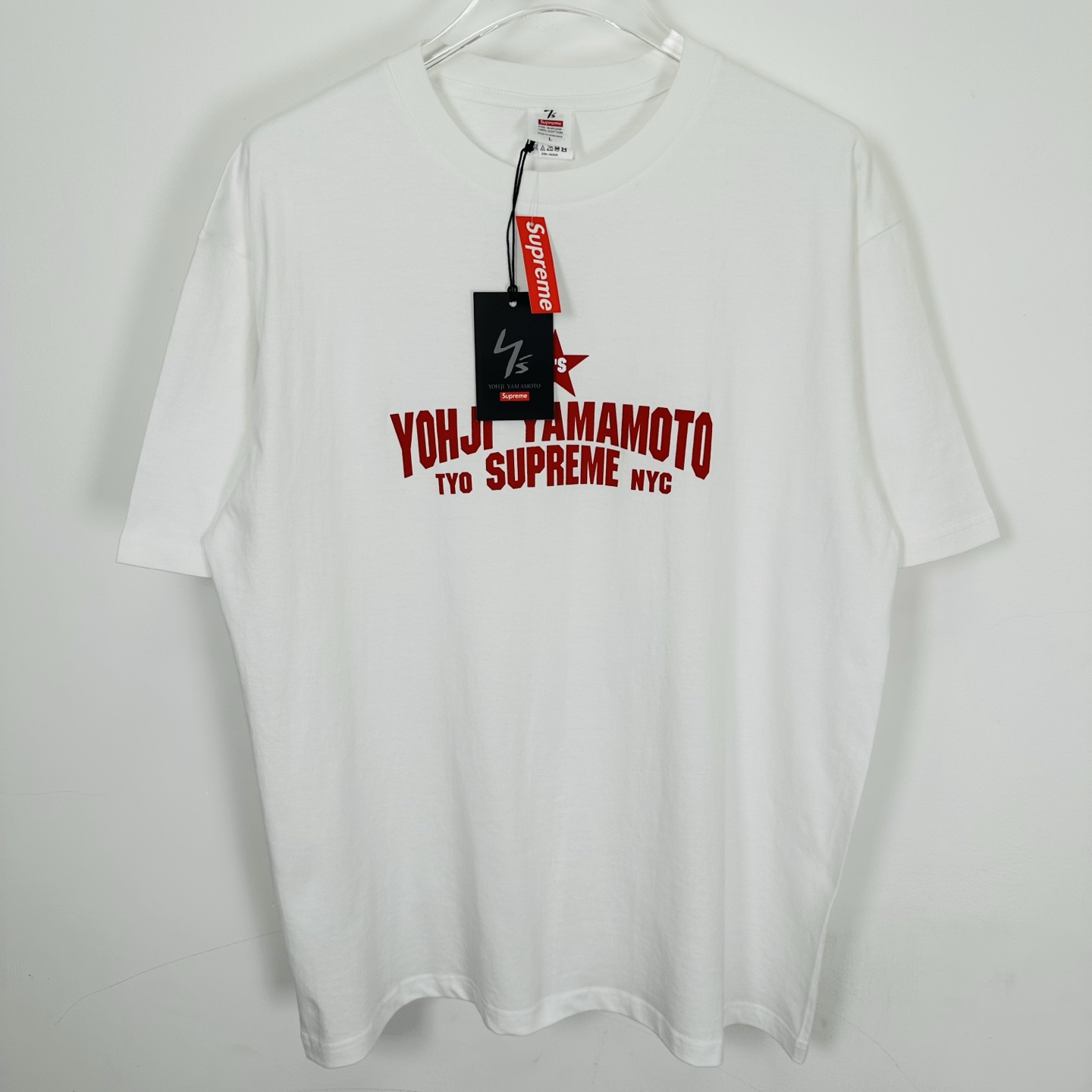Supreme x Y's by Yohji Yamamoto Star Tee "White"（SUP-FW25-210）