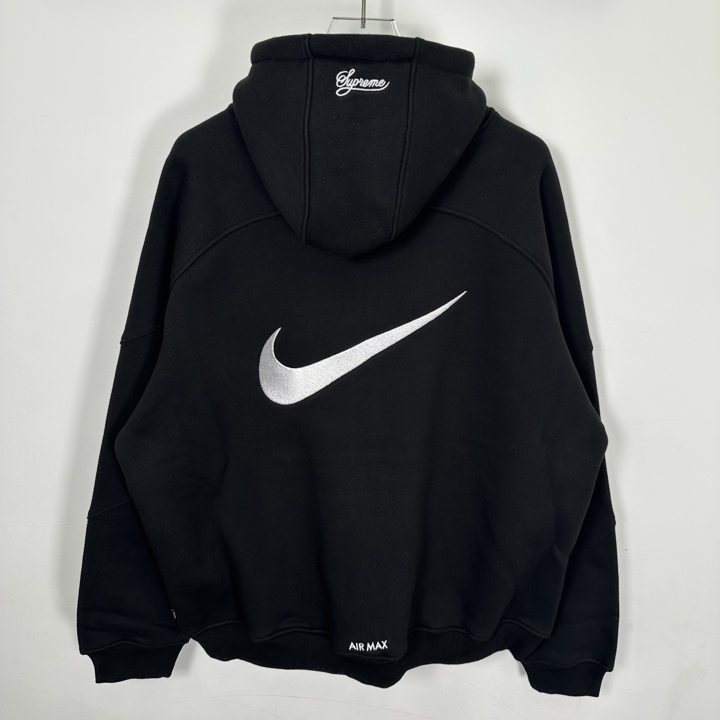 Supreme x Nike Zip Up Hooded Sweatshirt "Black"（SUP-SS25-222）