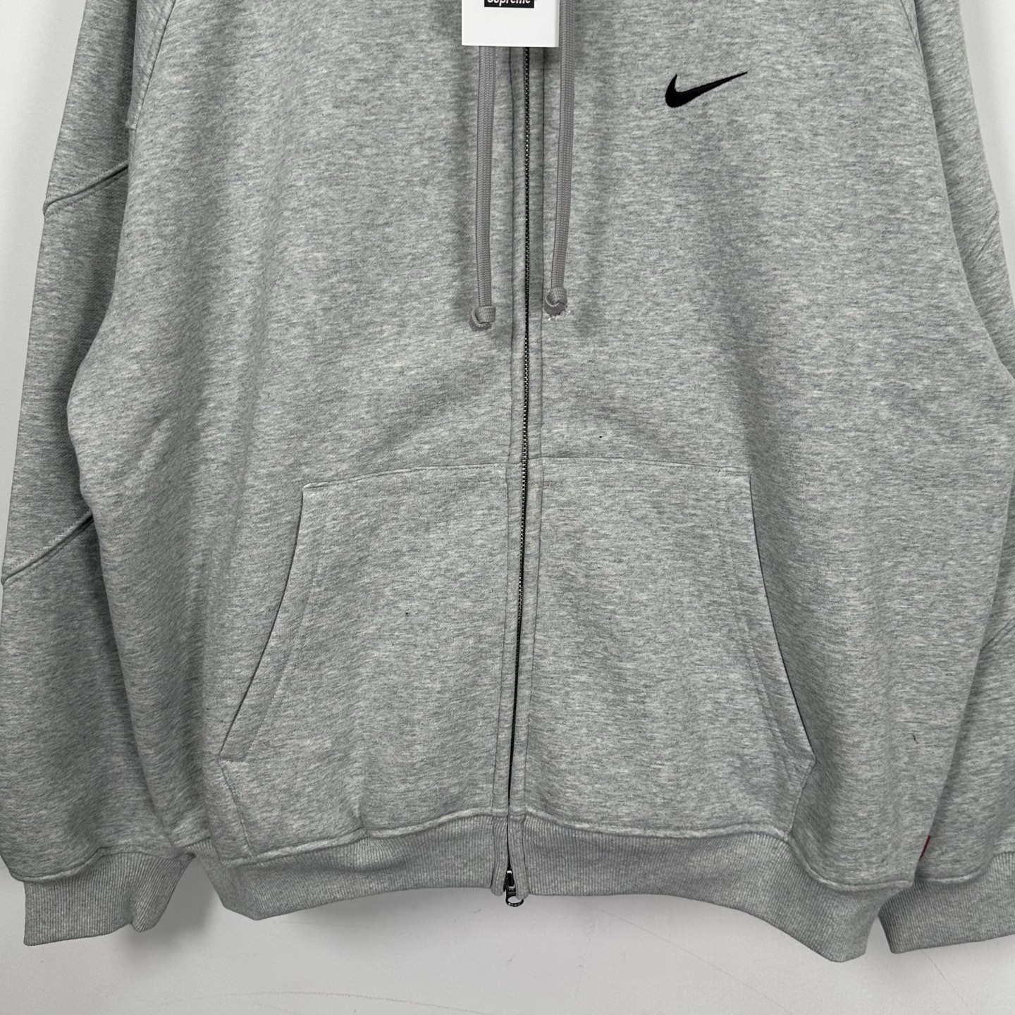 Supreme x Nike Zip Up Hooded Sweatshirt "Black"（SUP-SS25-222）