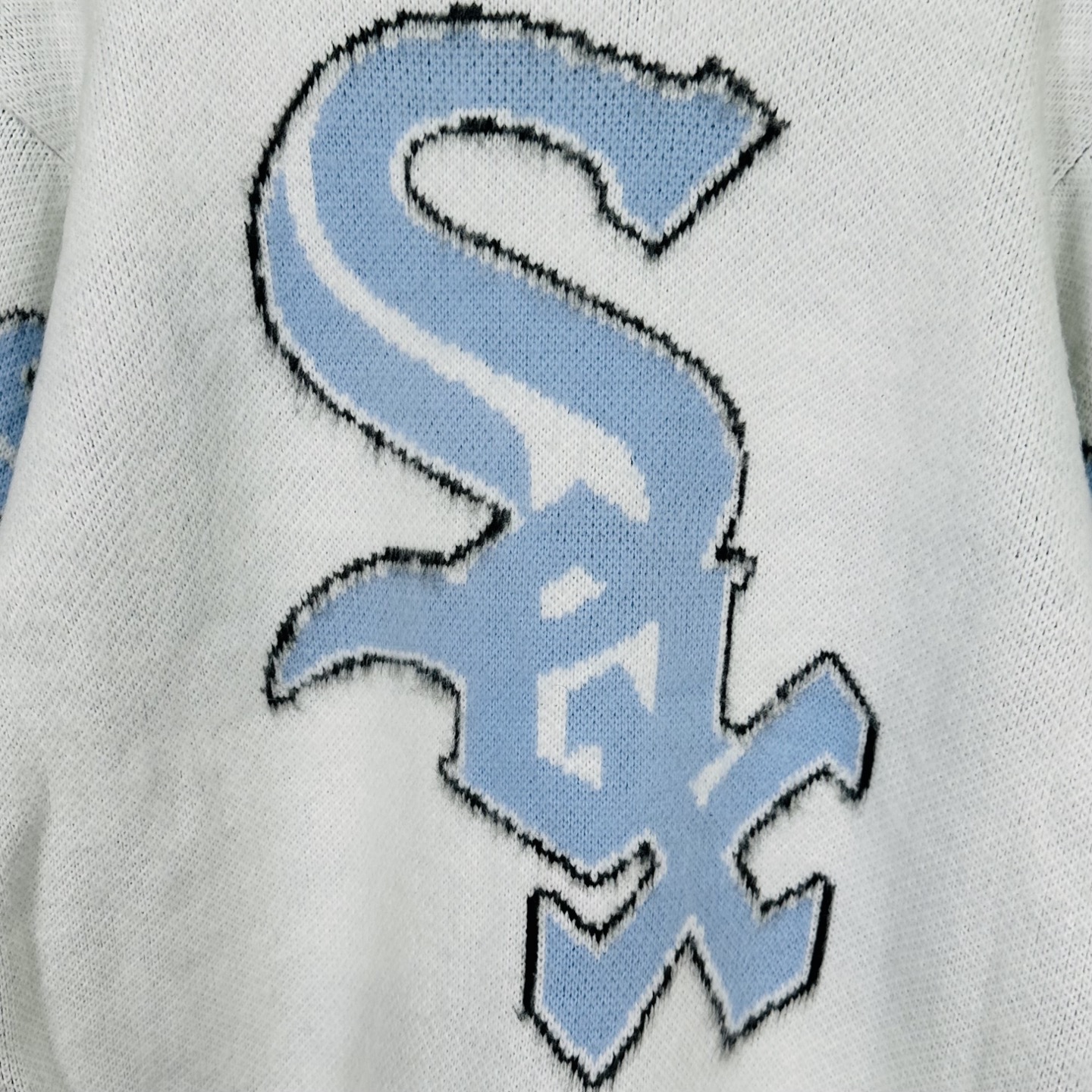 Supreme Chicago White Sox Zip Up Hooded Sweater "Black"（SUP-FW25-037）
