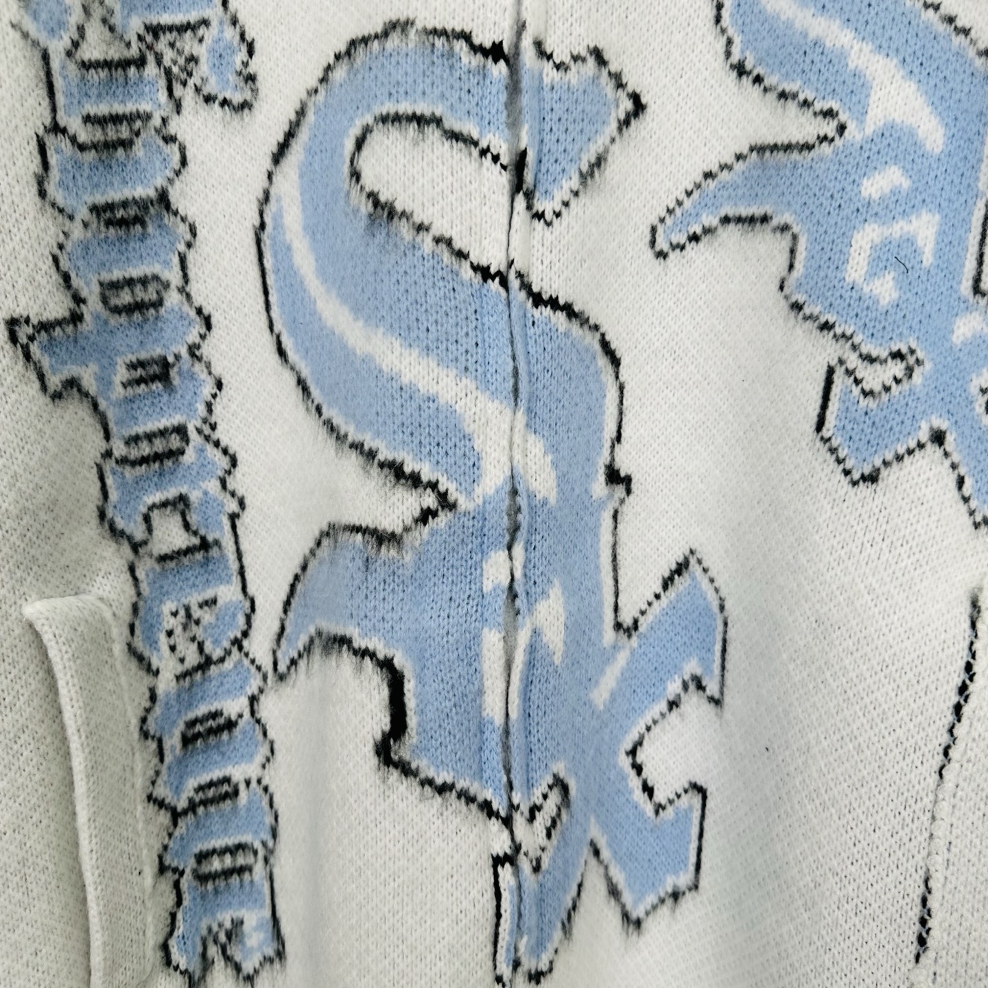 Supreme Chicago White Sox Zip Up Hooded Sweater "Black"（SUP-FW25-037）