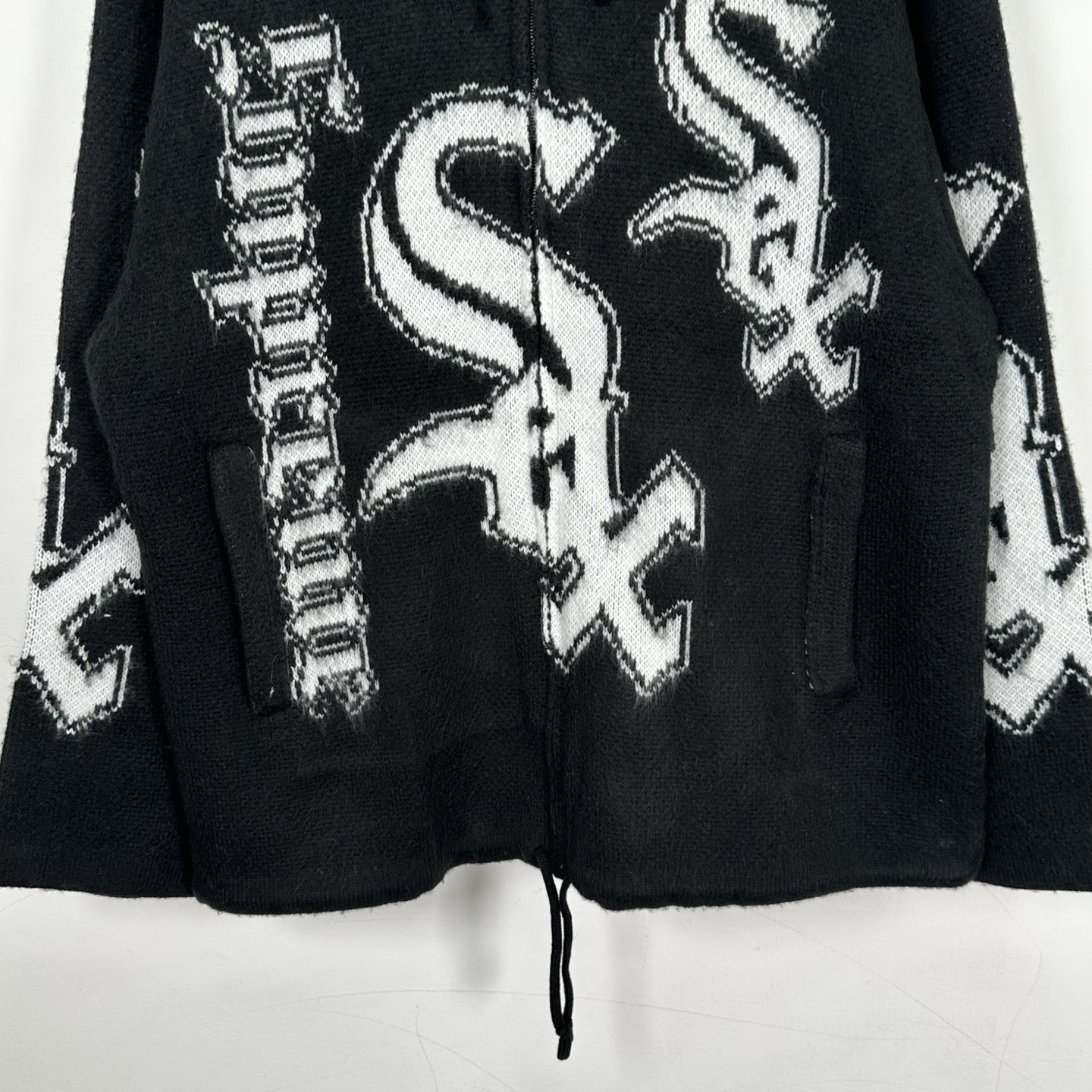 Supreme Chicago White Sox Zip Up Hooded Sweater "Black"（SUP-FW25-037）