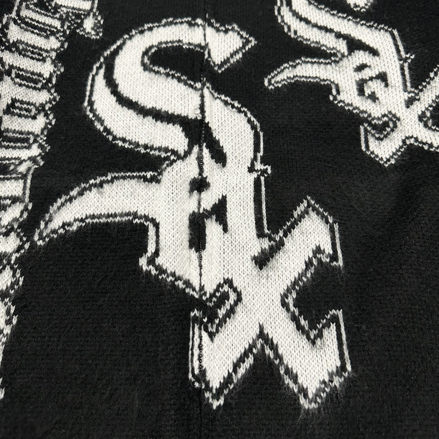 Supreme Chicago White Sox Zip Up Hooded Sweater "Black"（SUP-FW25-037）