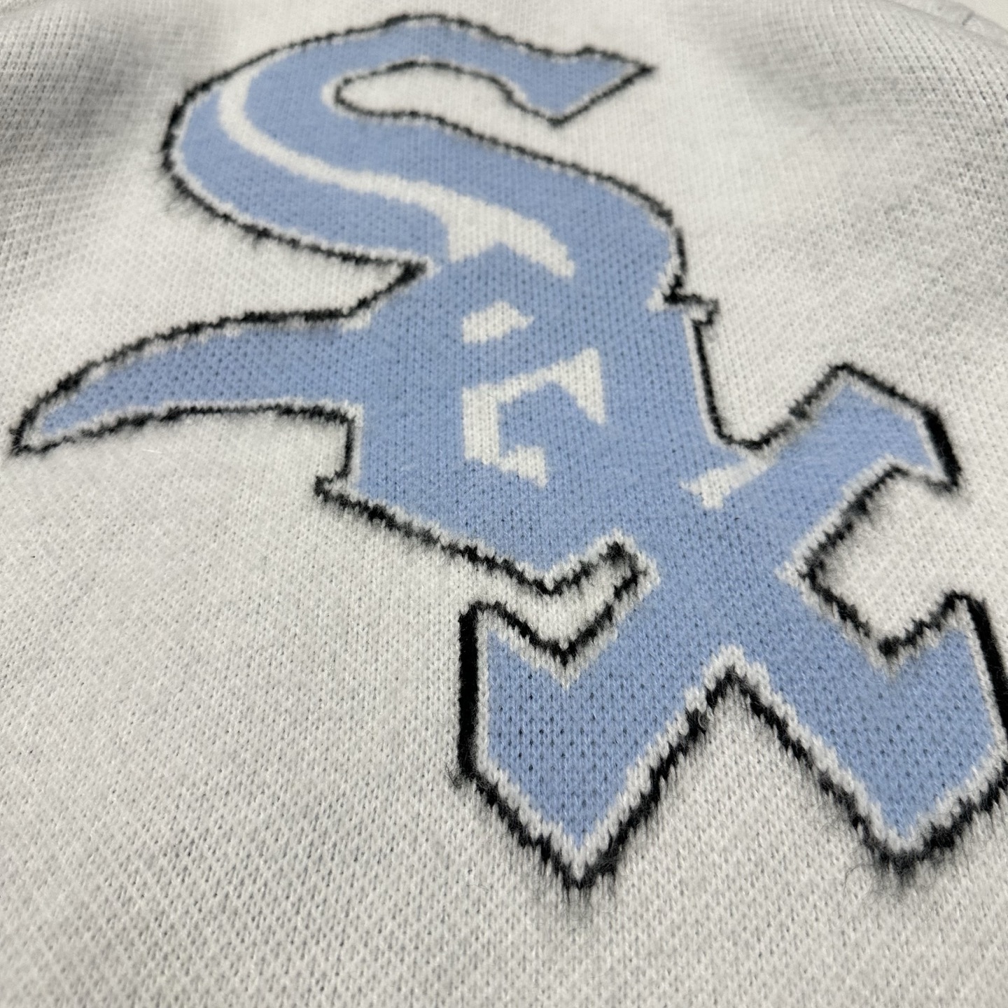 Supreme Chicago White Sox Zip Up Hooded Sweater "Black"（SUP-FW25-037）