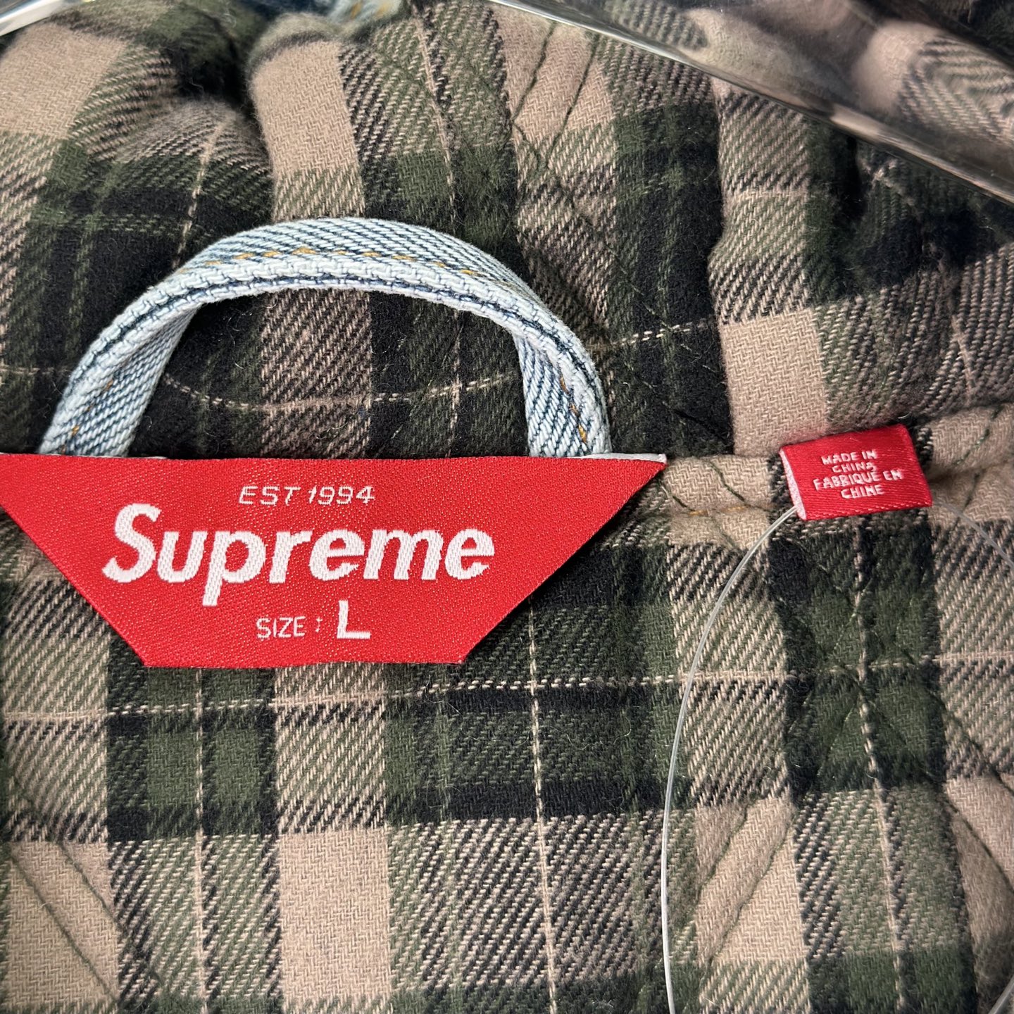 Supreme Reflective Arc Hooded Work Jacket "Denim"（SUP-FW25-007）