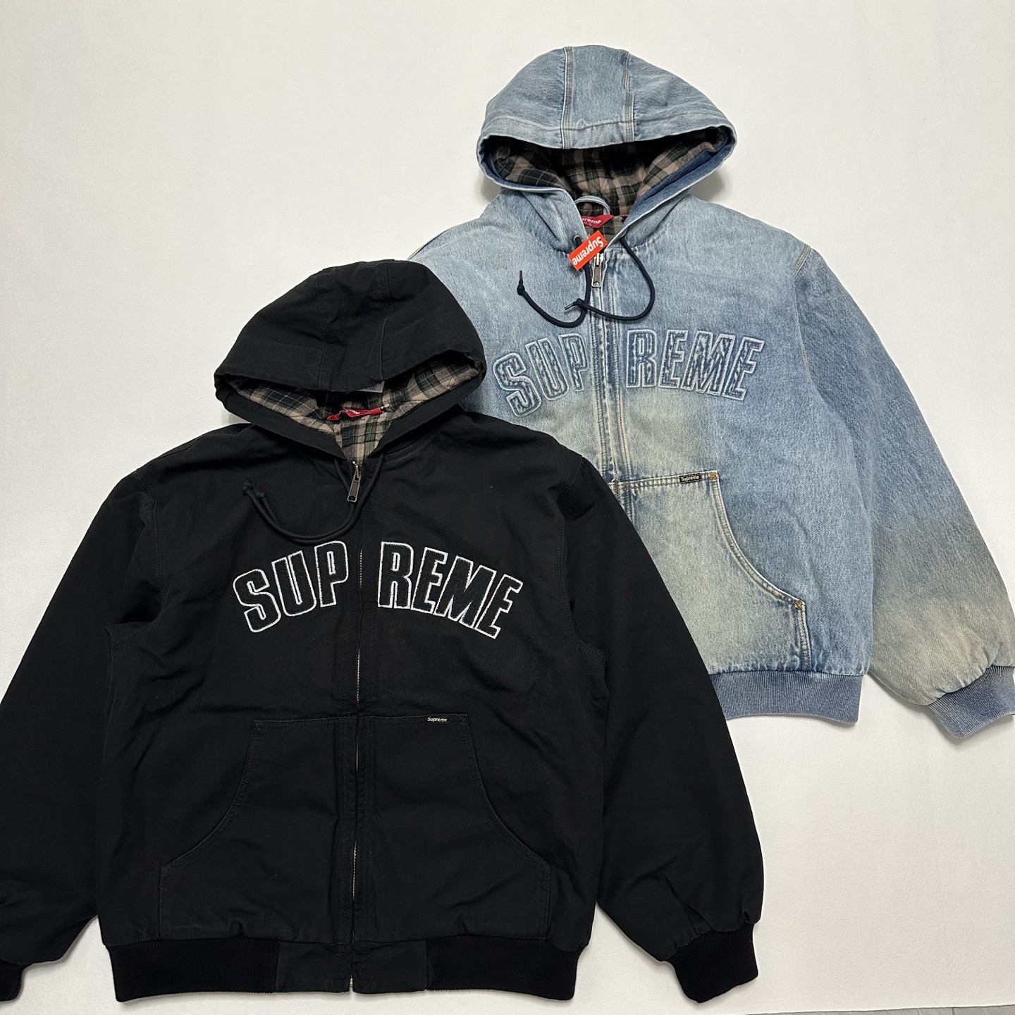 Supreme Reflective Arc Hooded Work Jacket "Denim"（SUP-FW25-007）