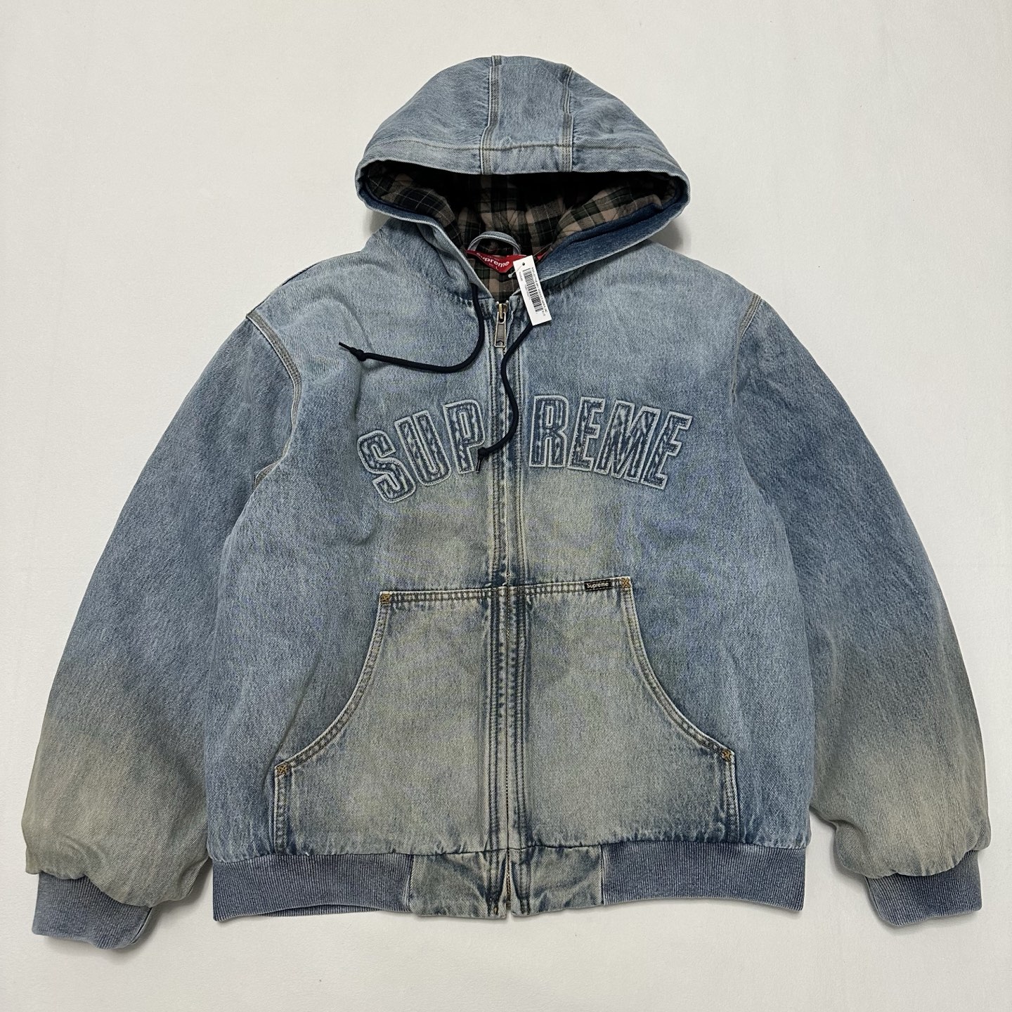 Supreme Reflective Arc Hooded Work Jacket "Denim"（SUP-FW25-007）