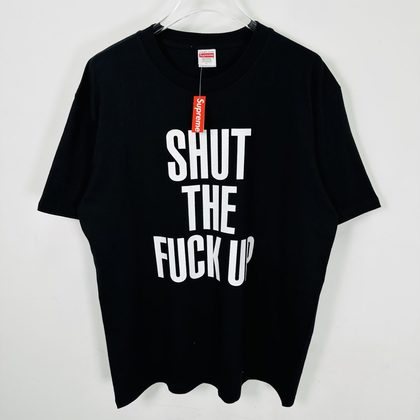 Supreme x Number (N)ine Shut Up Tee "Black"（SUP-FW25-265）