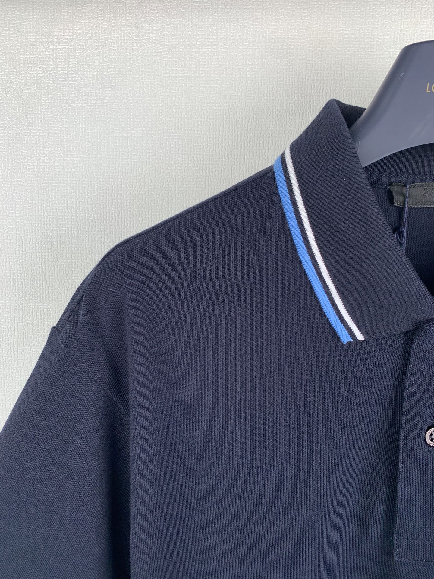  PRADA SJN256 Piqué Rubber Logo Polo Shirt (SJN256-322-F01AE）