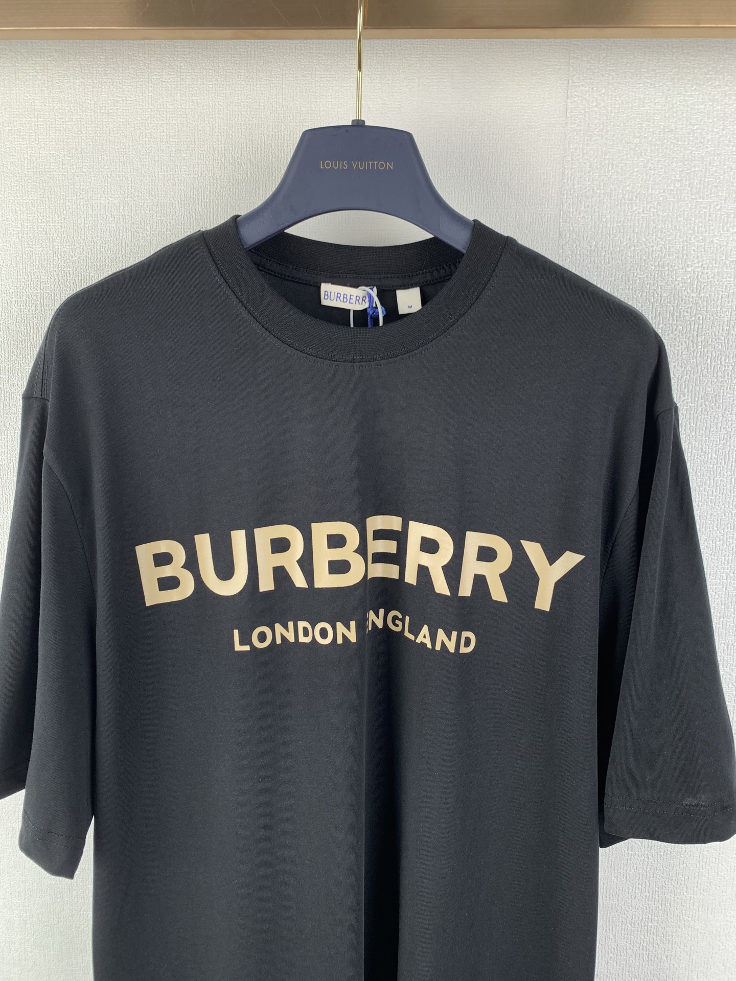 BURBERRY Round Neck T-shirt In Black（81042291）