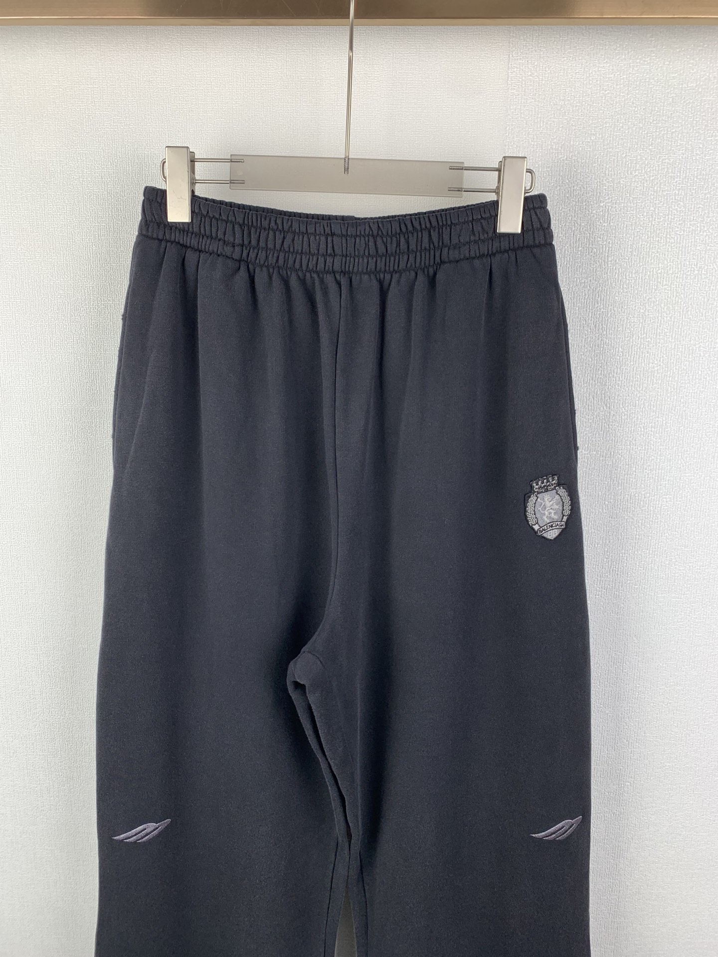 Balenciaga3B Football Baggy Sweatpants 'Black Anthracite'（803266TTVQ81066）