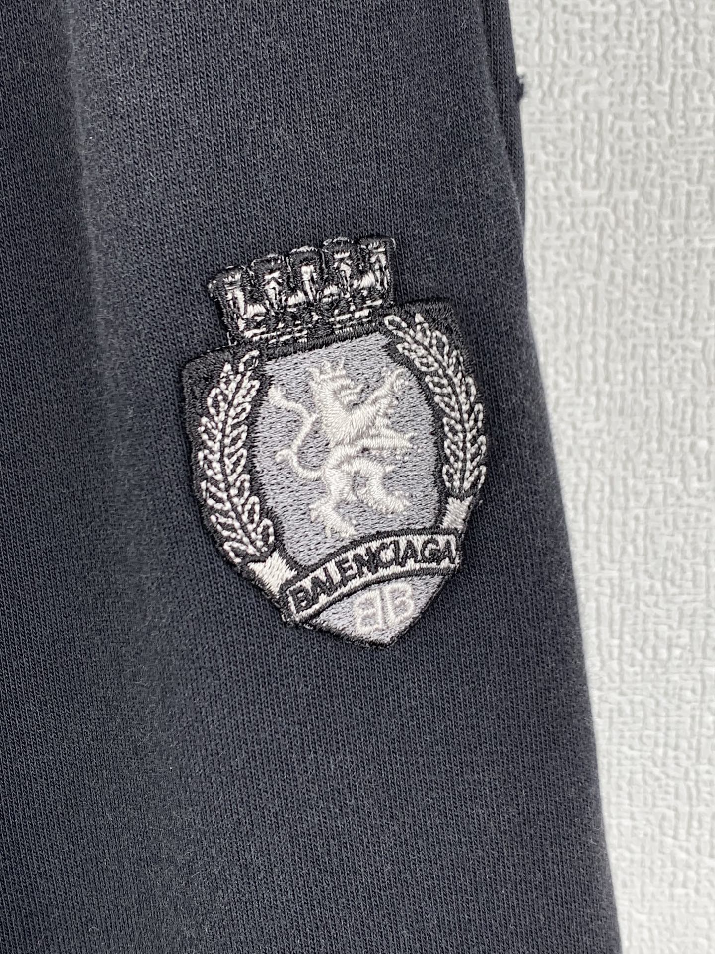 Balenciaga3B Football Baggy Sweatpants 'Black Anthracite'（803266TTVQ81066）