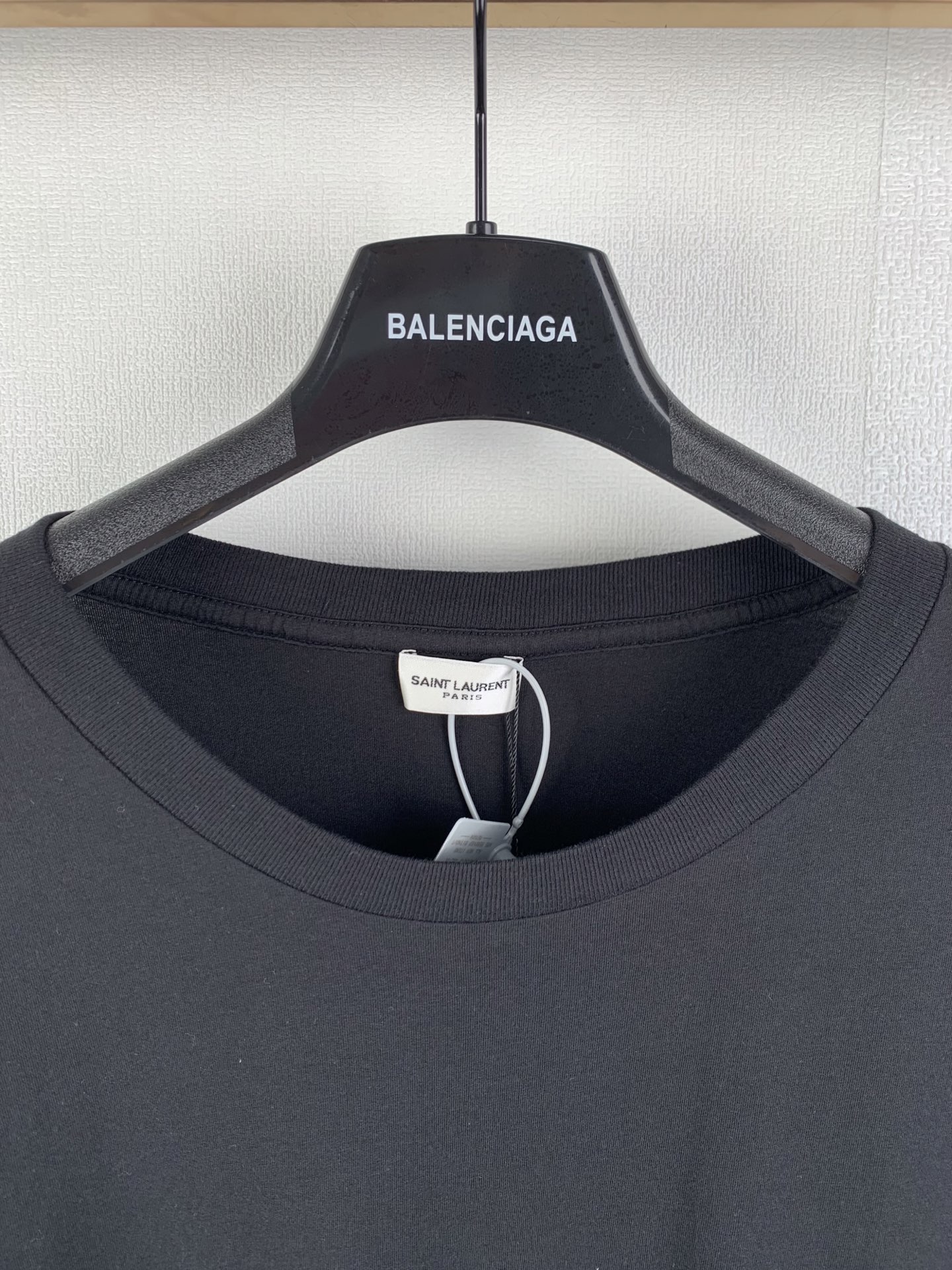 Saint Laurent Signature Logo-Print Cotton T-shirt（480406YB1GN9787）