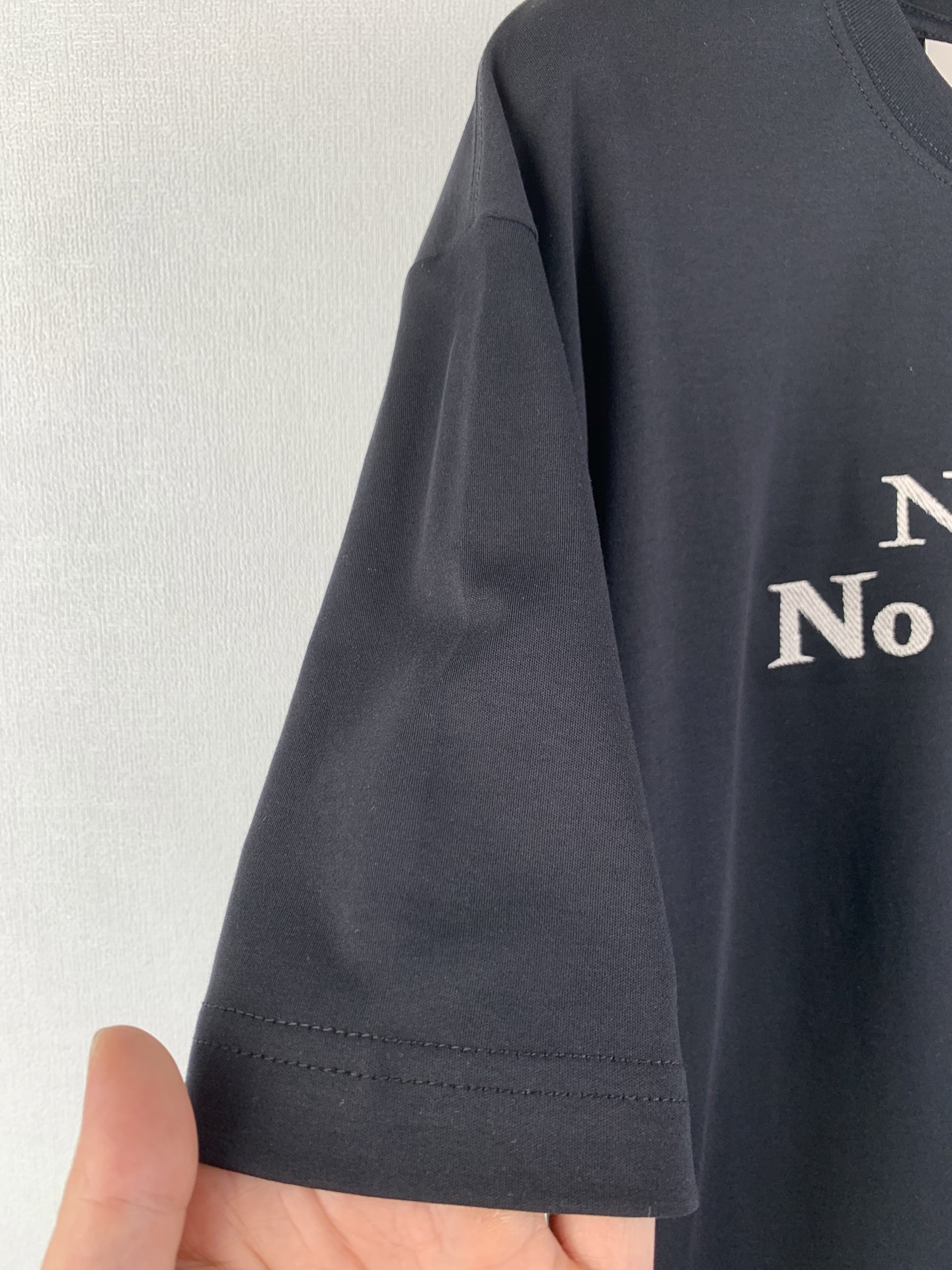 DIOR T-shirt with Lettering Gray Cotton Jersey（623T14A4E16-X0100）