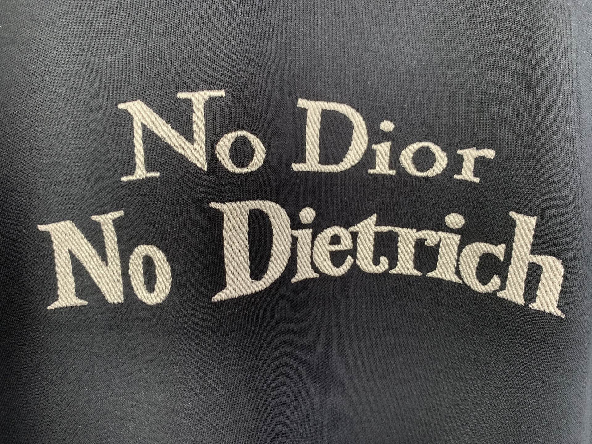 DIOR T-shirt with Lettering Gray Cotton Jersey（623T14A4E16-X0100）