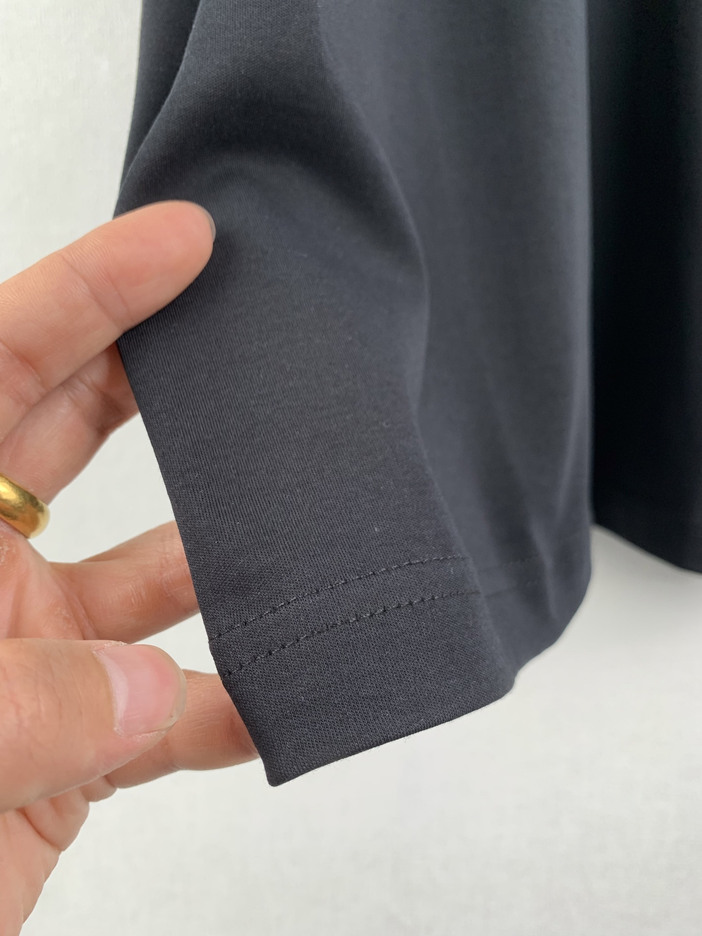 DIOR T-shirt with Lettering Gray Cotton Jersey（623T14A4E16-X0100）