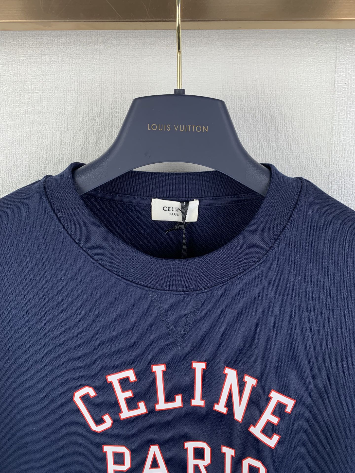 CELINE Sweatshirt / Cotton Fleece Navy  (RY0S1510Z-07RV）