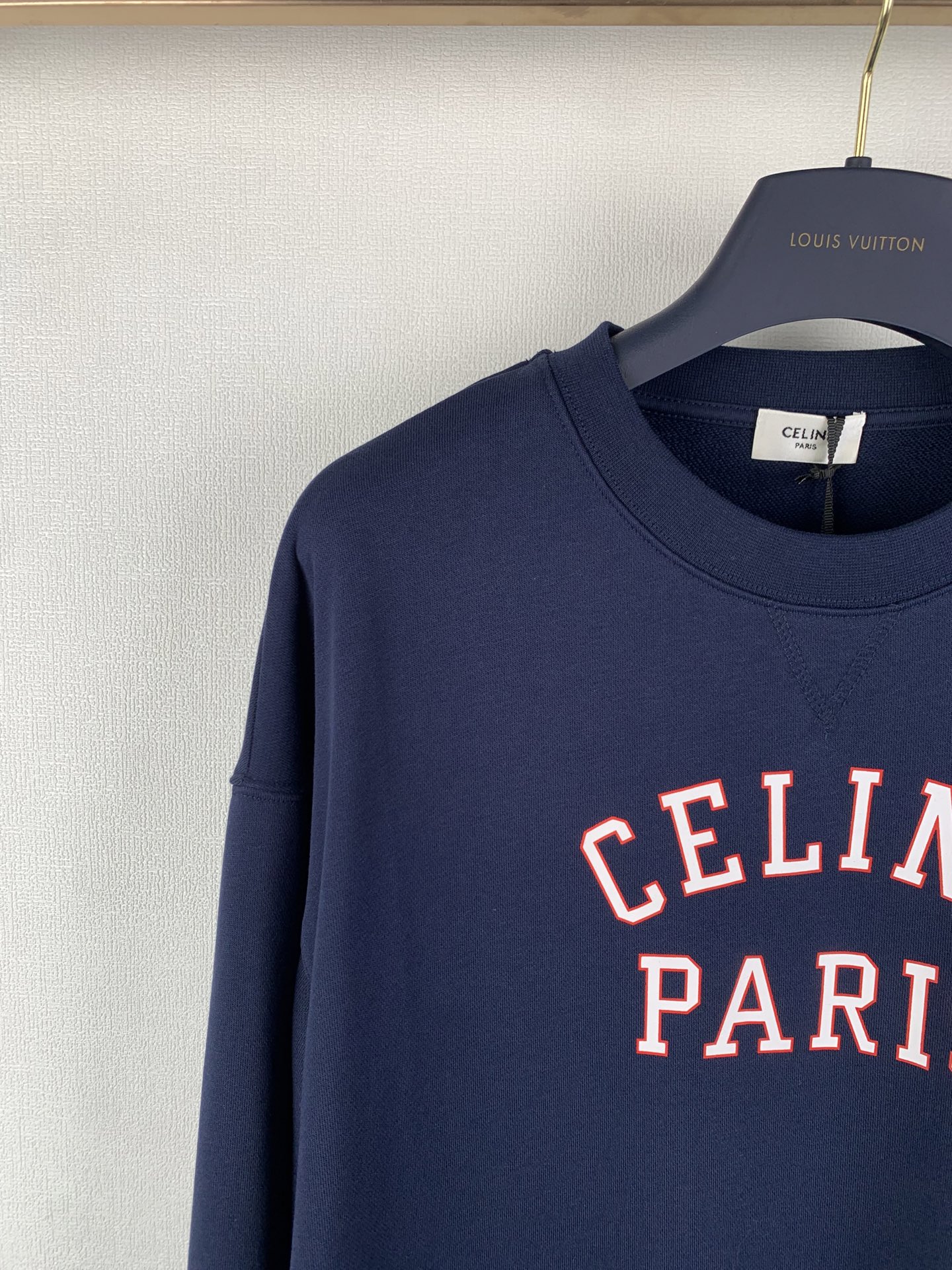 CELINE Sweatshirt / Cotton Fleece Navy  (RY0S1510Z-07RV）